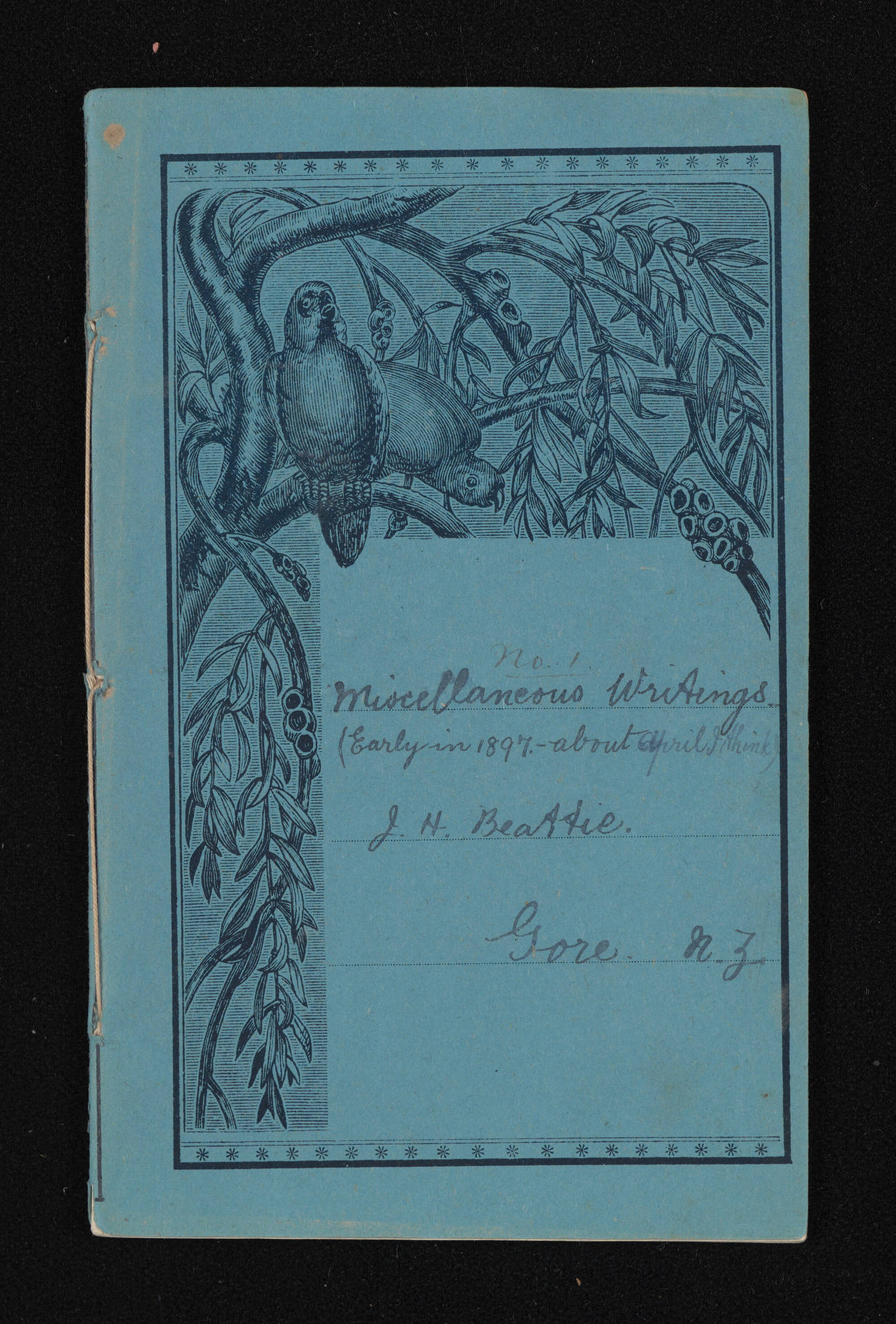 Notebook concerning Herries' schooldays, volume 1