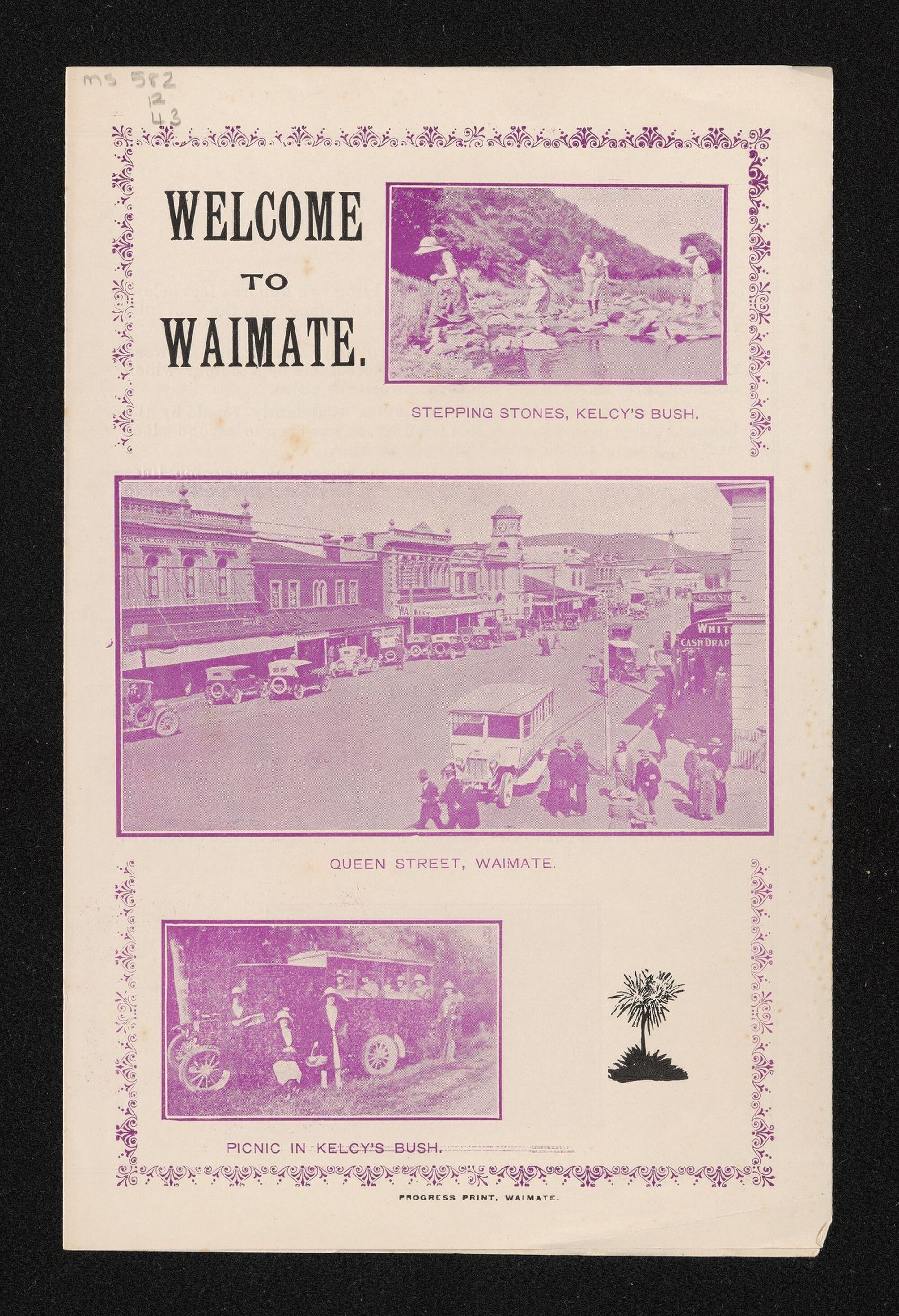 Pamphlet entitled 'Welcome to Waimate'