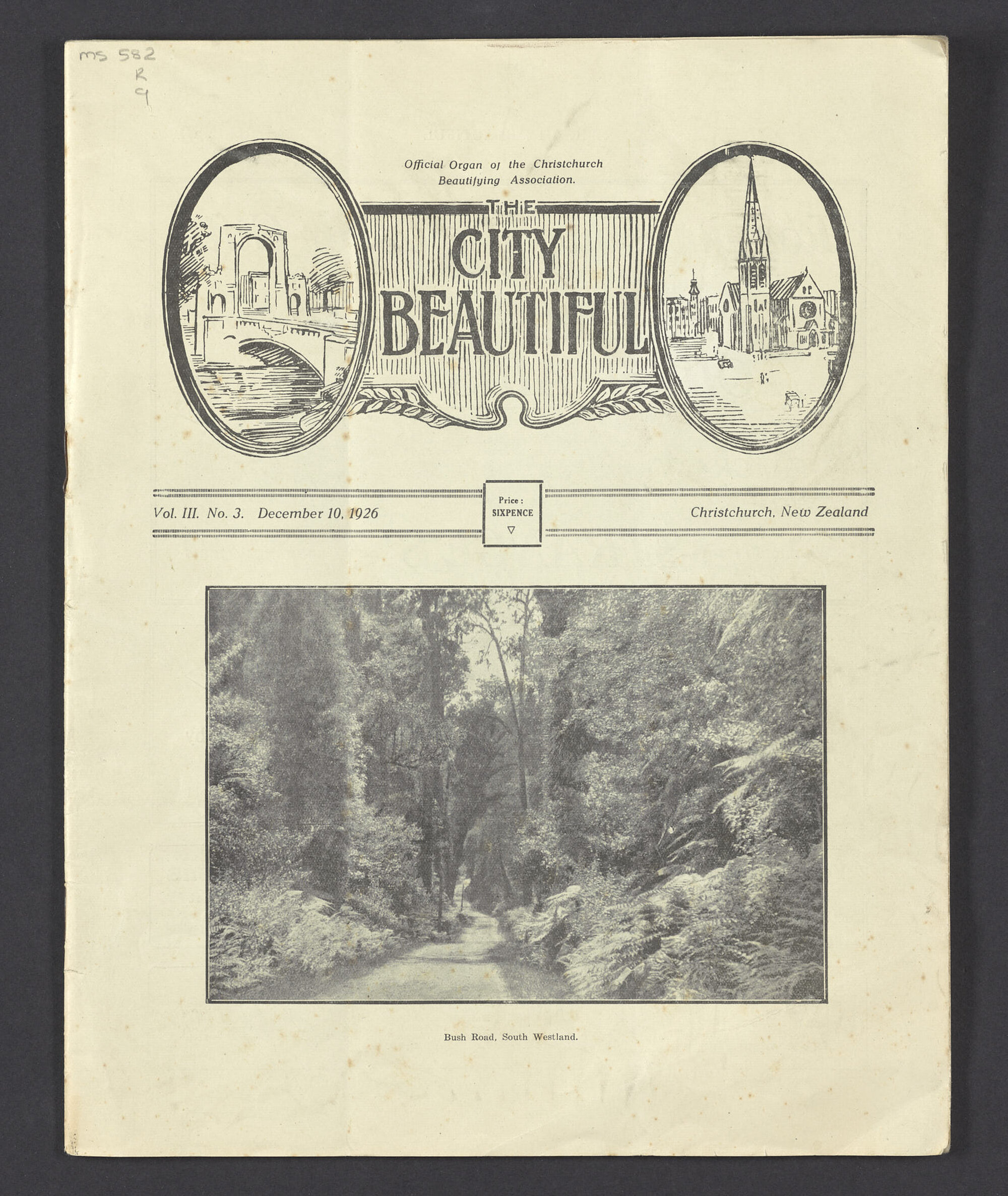 Copy of 'The City Beautiful', Vol III, No. 3, 10 December 1926
