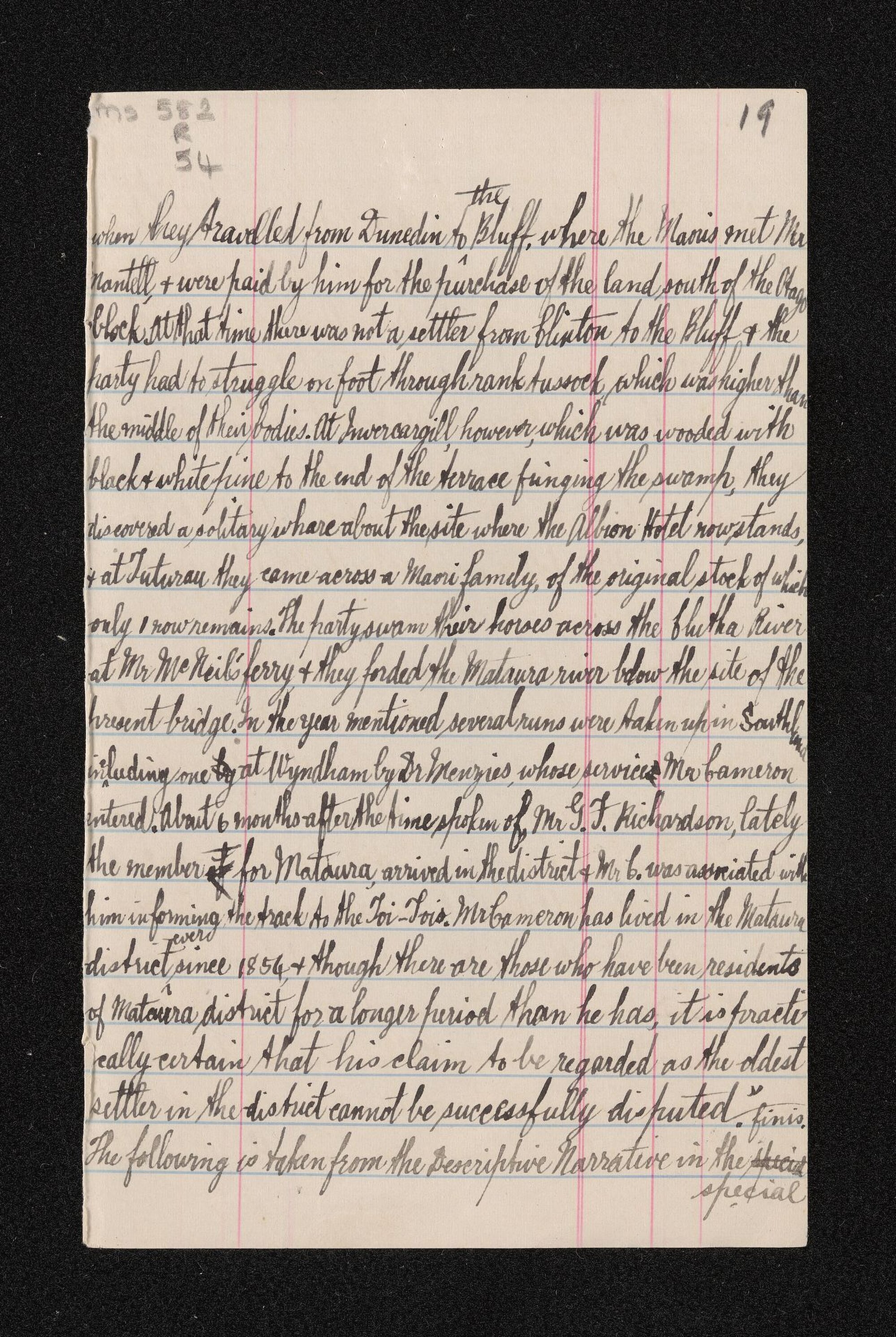 Notes relating to early pioneer history in Otago and Southland