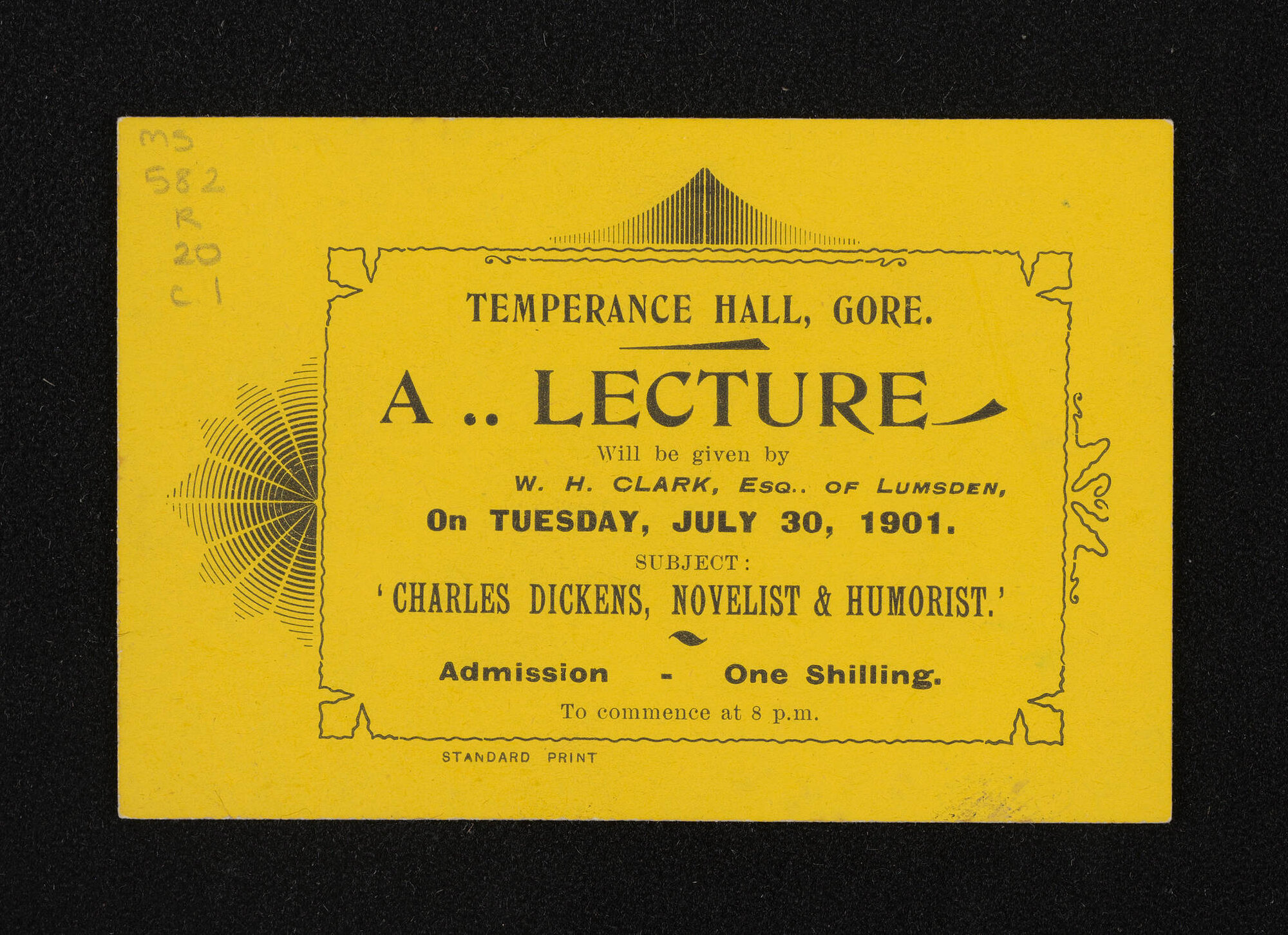 Invitations and programmes concerning meetings and talks
