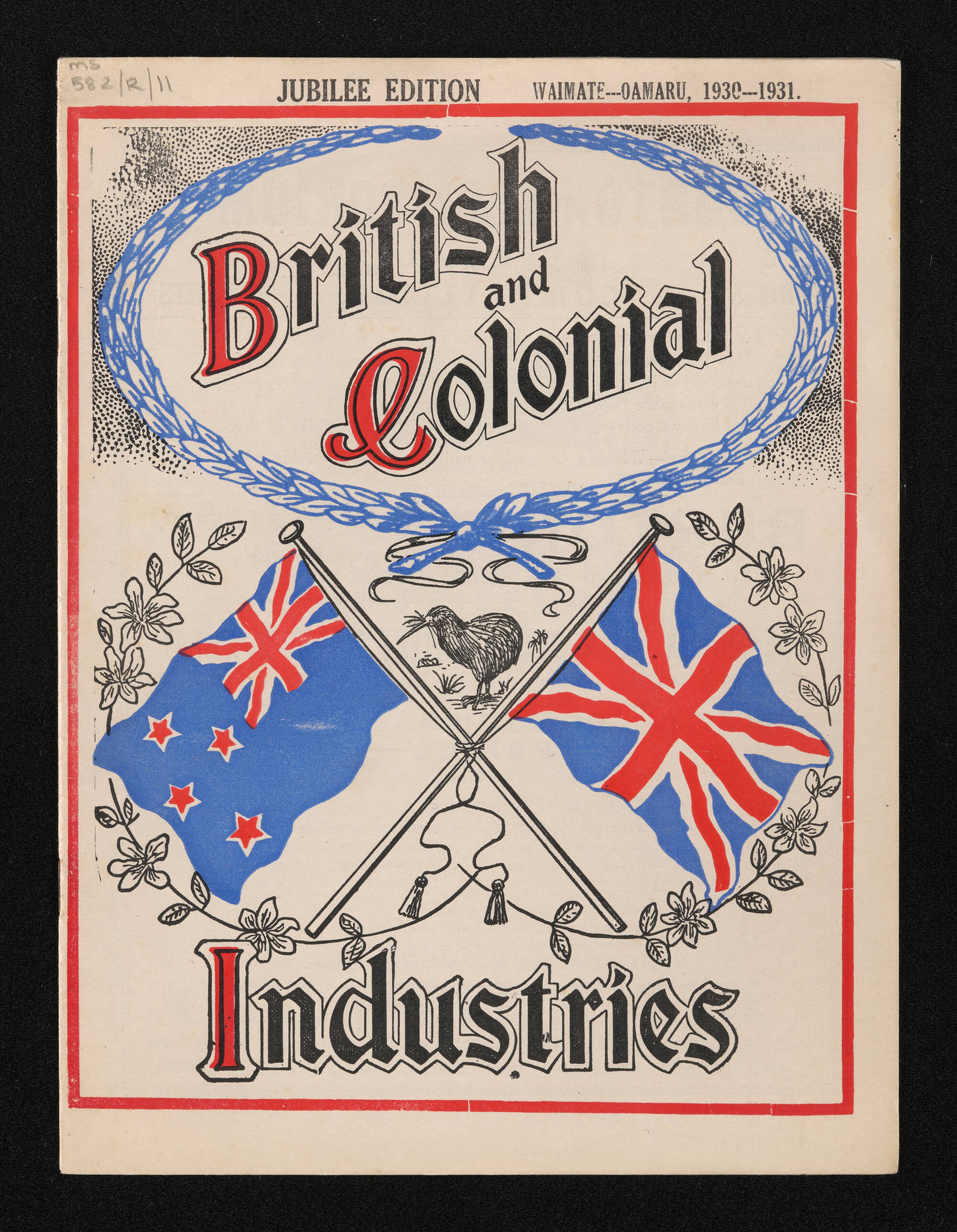 Jubilee edition booklet entitled 'British and Colonial Industries, Waimate-Oamaru 1930-1931'
