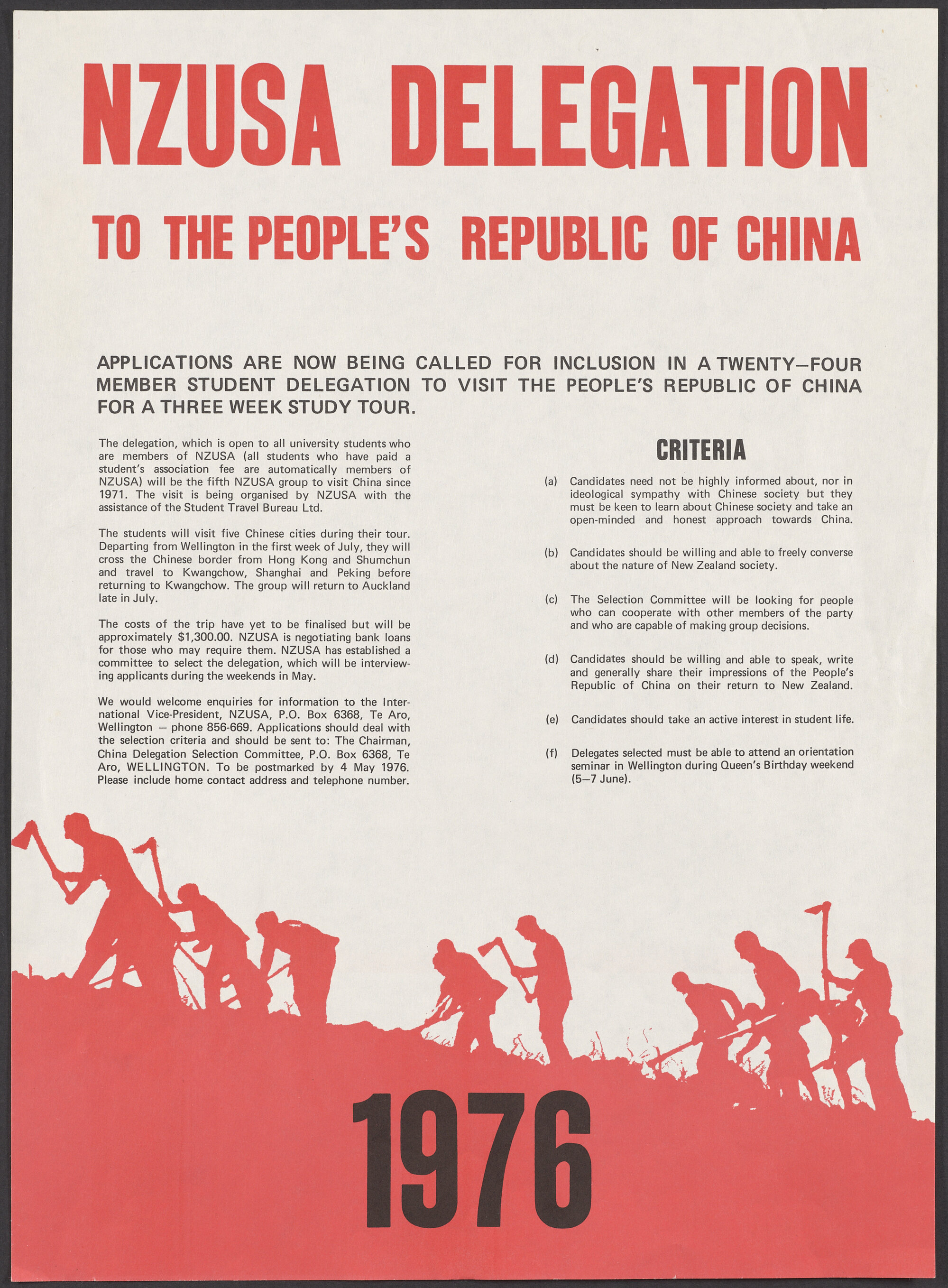 "NZUSA Delegation to the People's Republic of China"