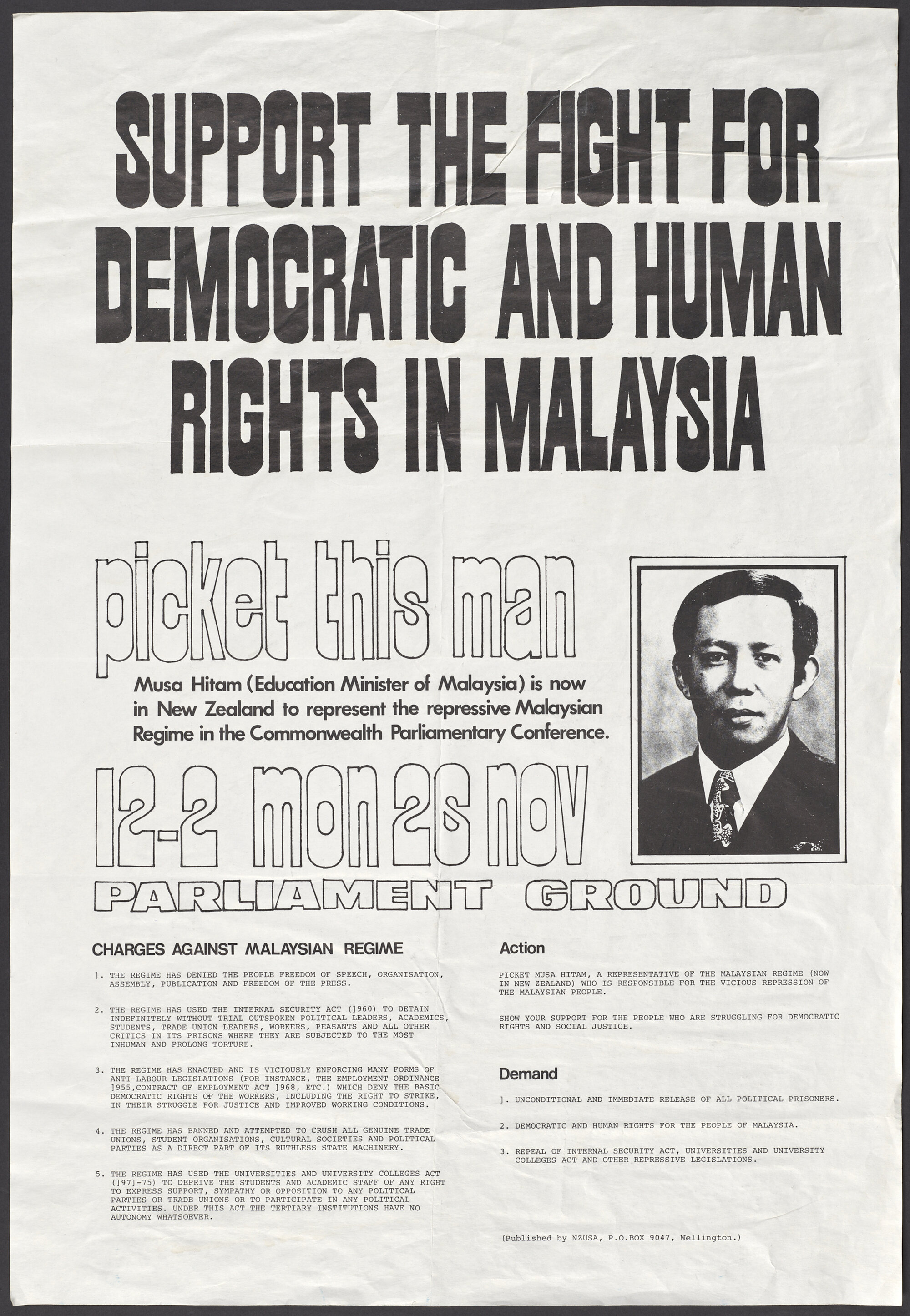 "Support the Fight for Democratic and Human Rights in Malaysia"