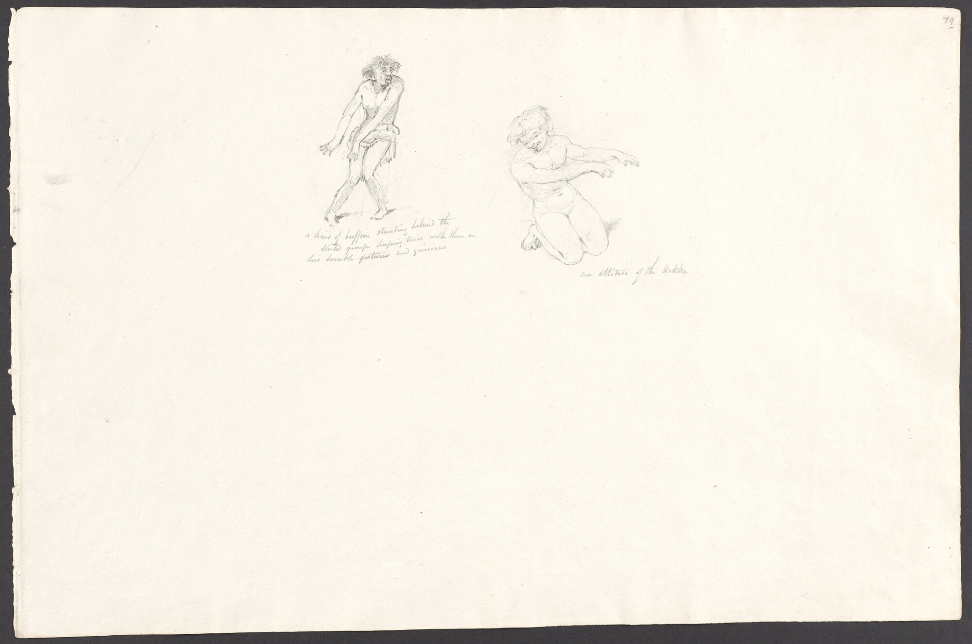 [Two small figure studies]