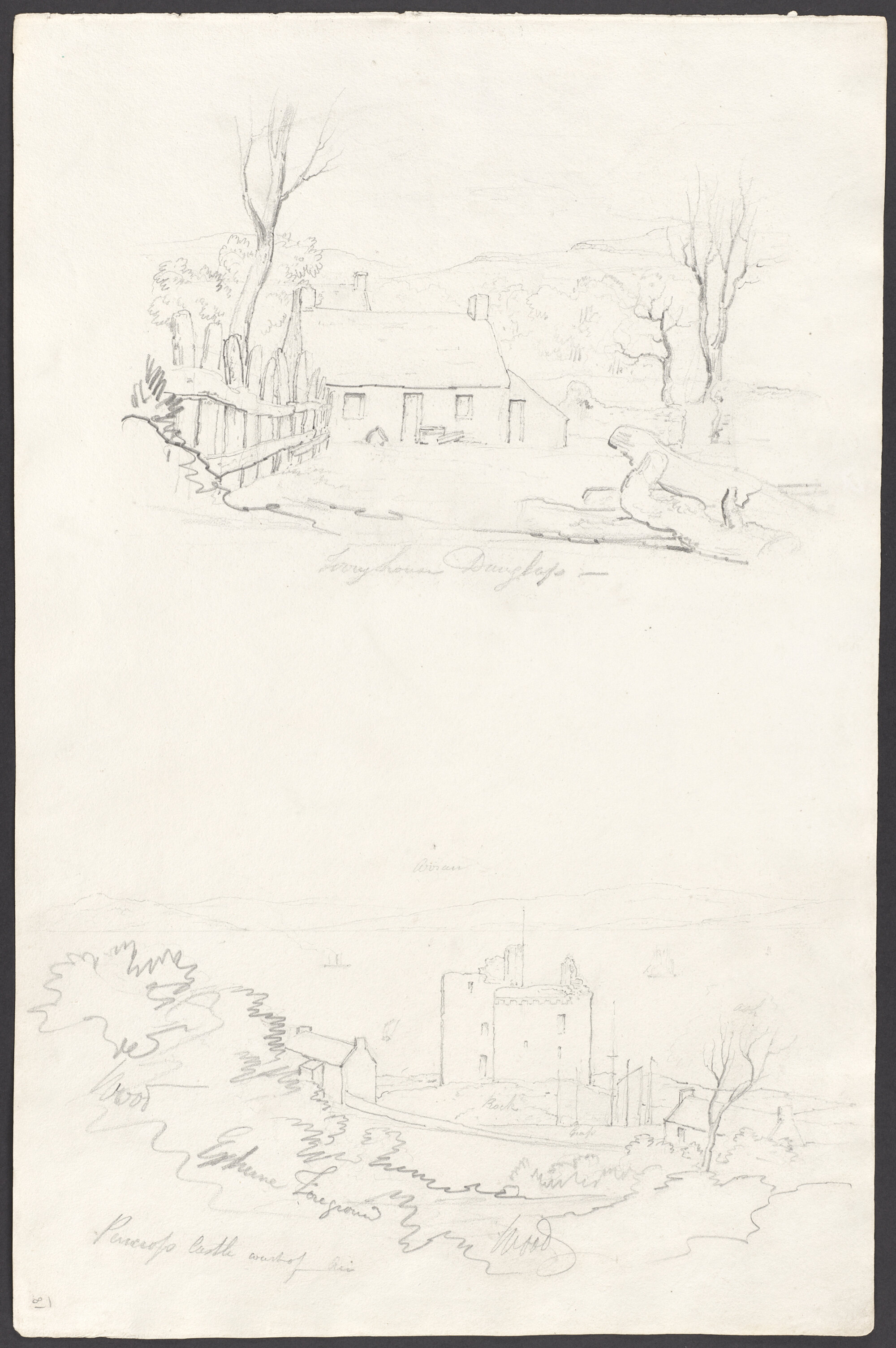 Ivory house Douglas. Portencross Castle