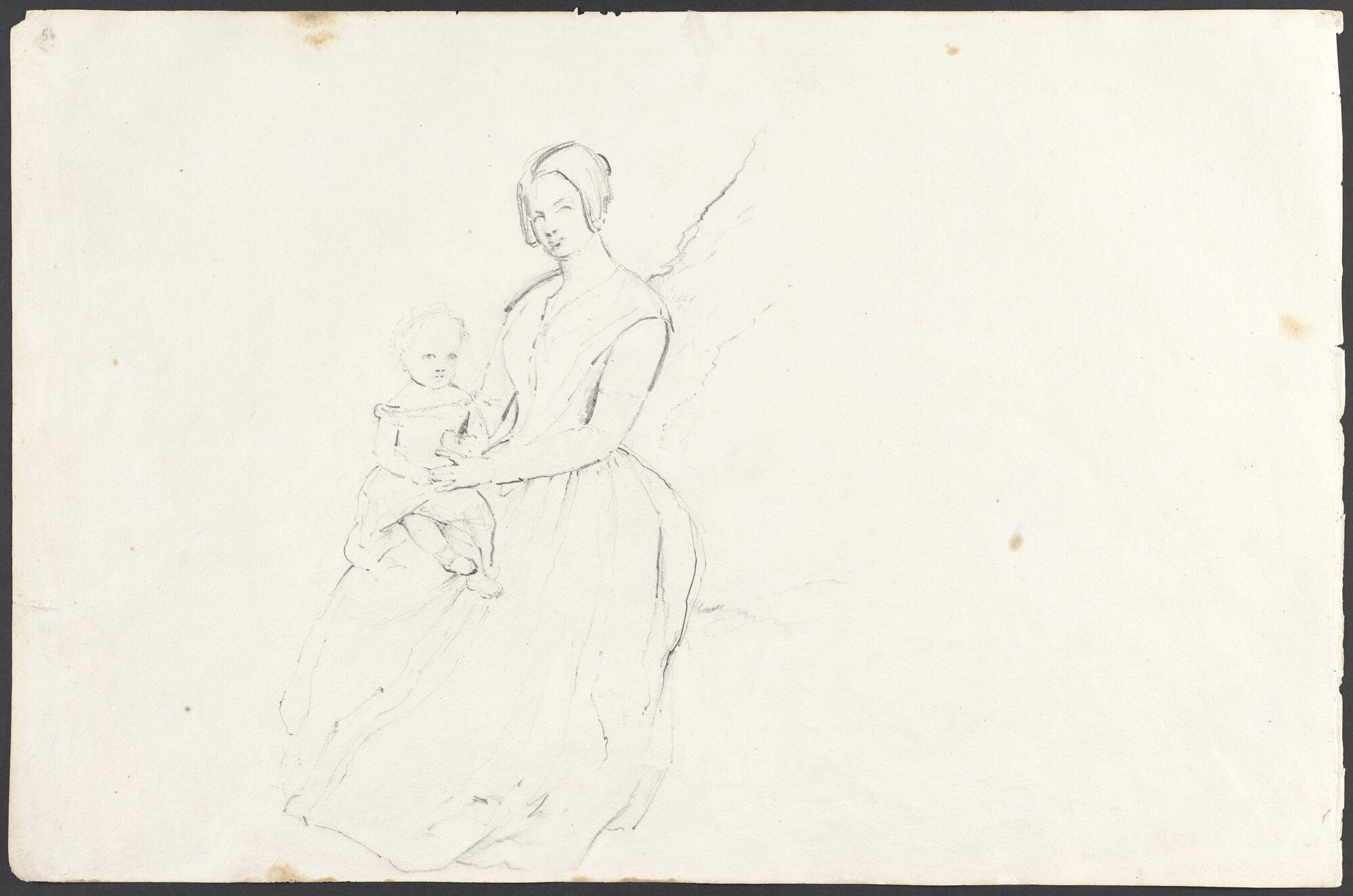 [Study of woman and child]