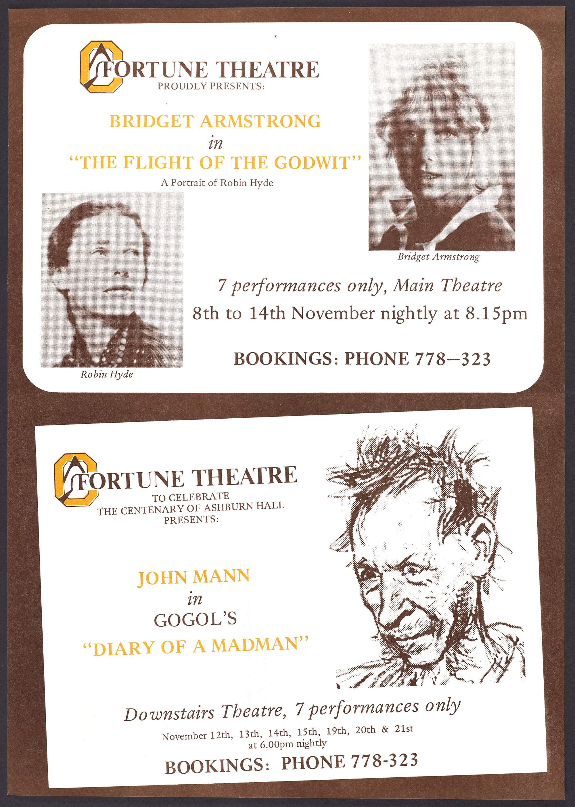 "The Flight of the Godwit/Diary of a Madman"
