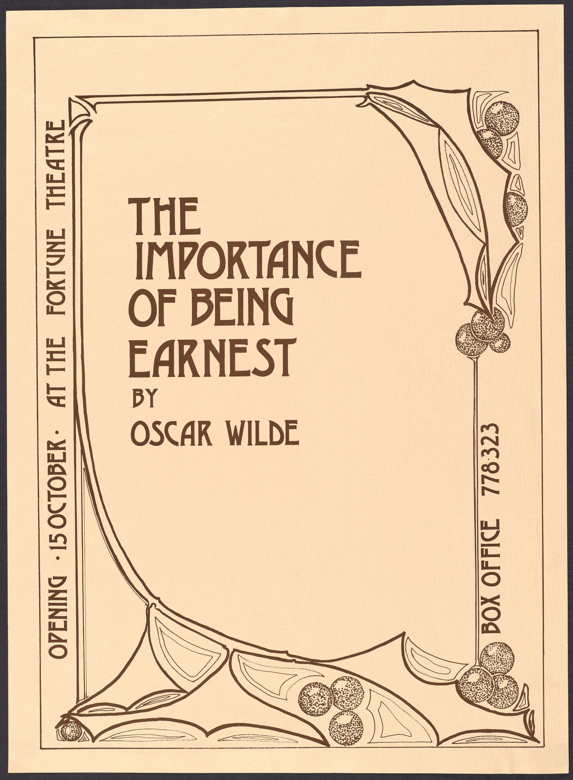 "The importance of being Earnest"
