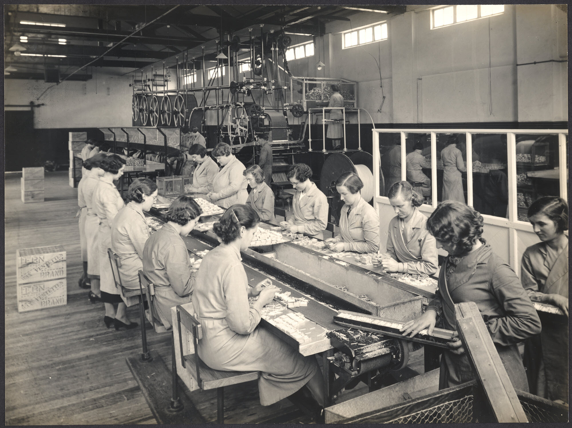 Feeding Filled Match Boxes to Conveying Belt for Packing