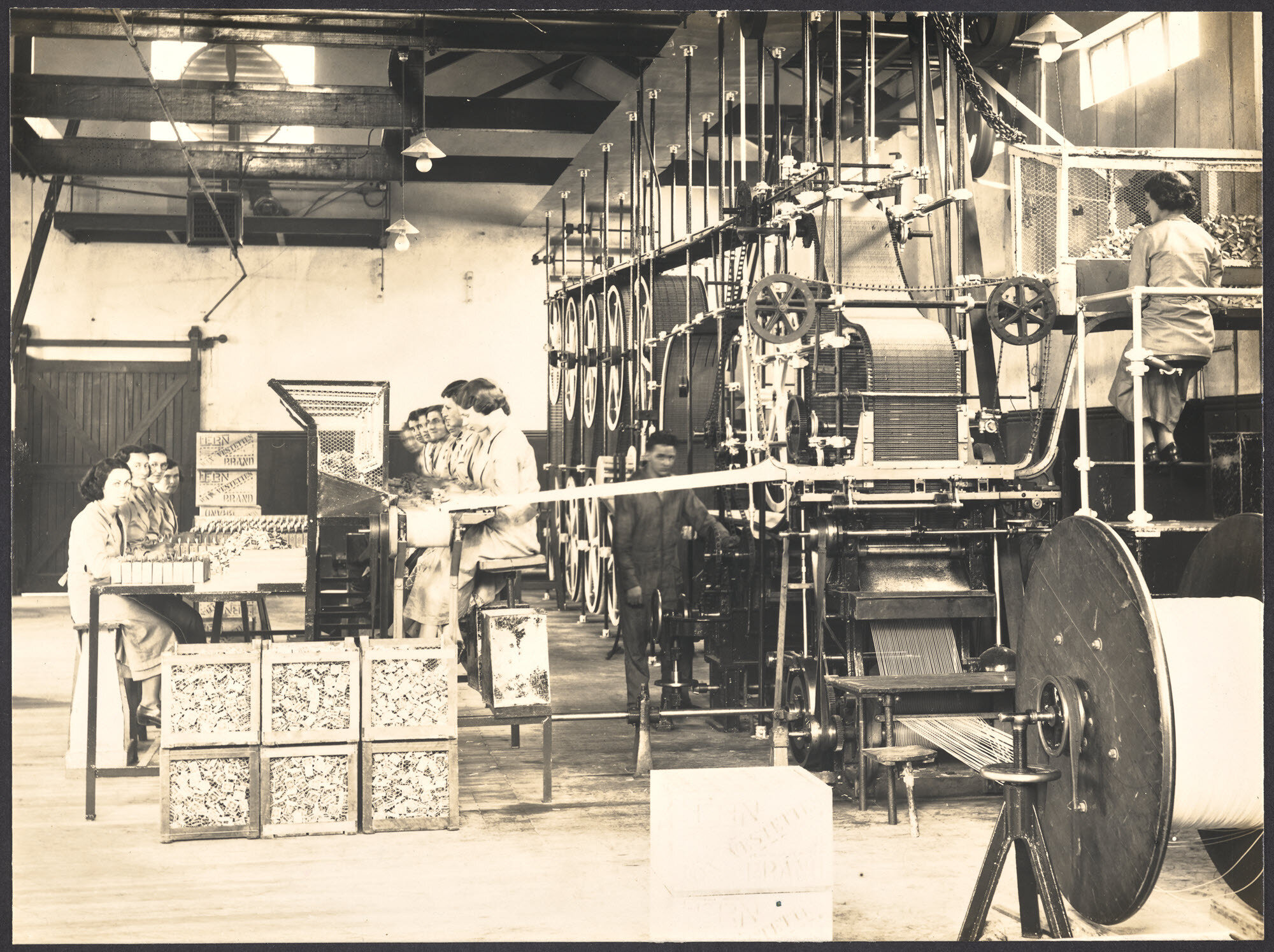 General View of Wax Vesta Machine, Packing and Wrapping Benches