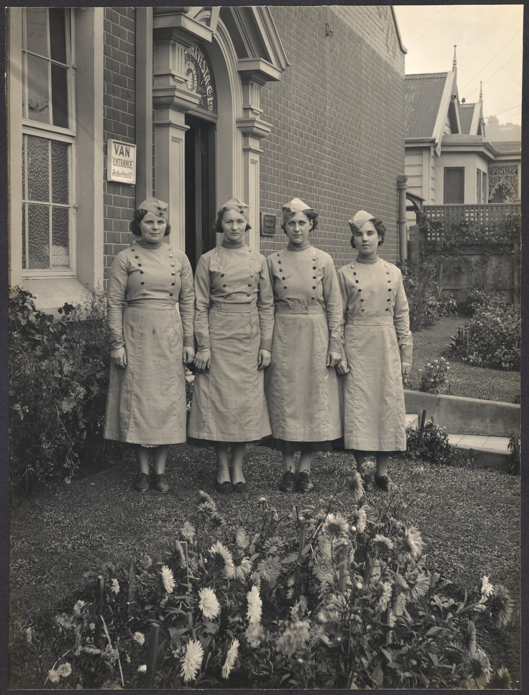 'Three Young Ladies will now Guide you through the Works'