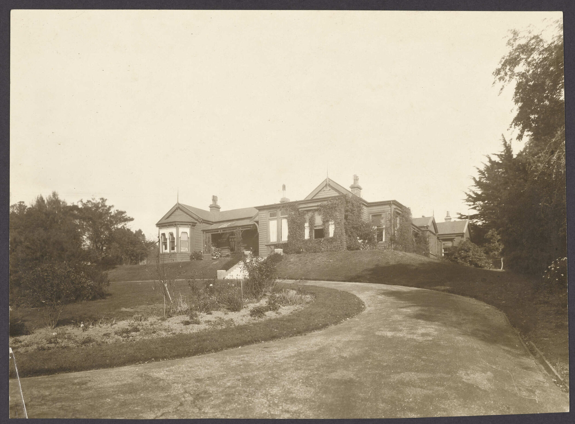 Unidentified house and garden