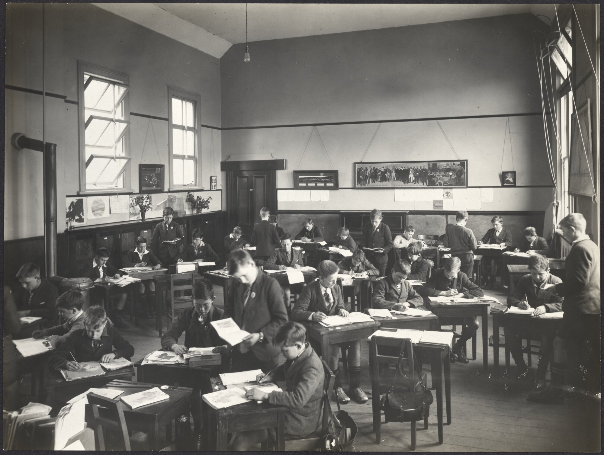 Geography [?] class, Dunedin North Intermediate School [?]