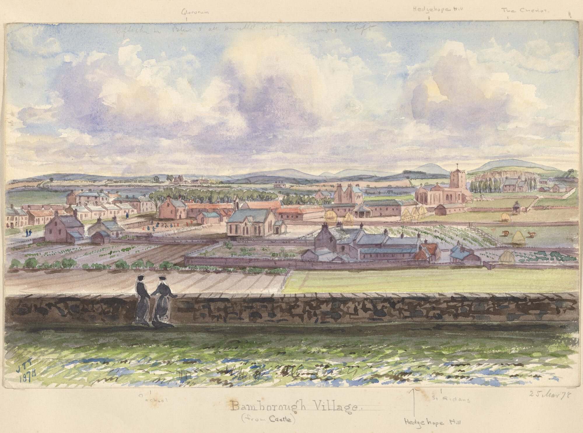 Bamborough Village (from castle)