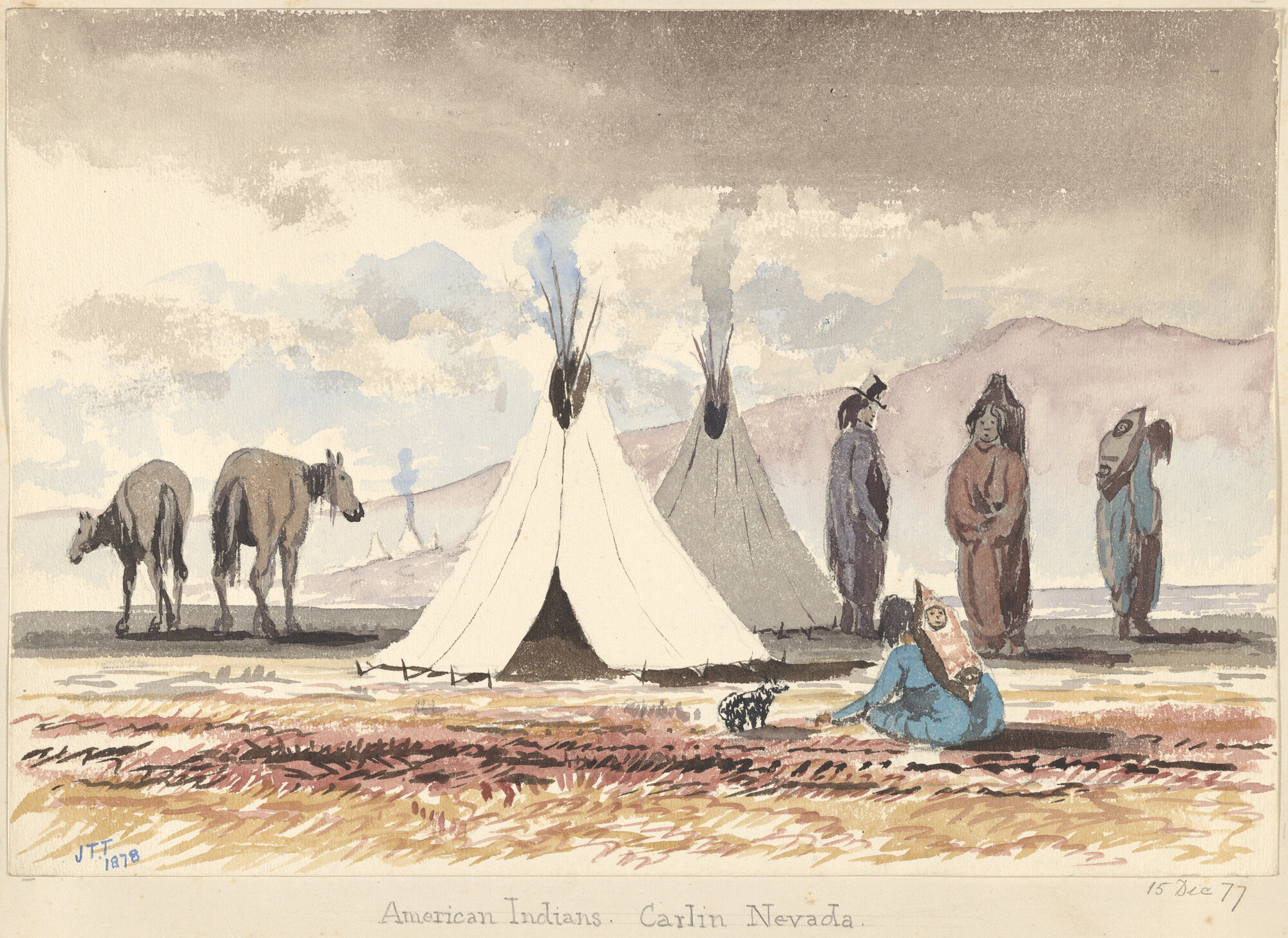 American Indians, Carlin Nevada. 15 Dec 77