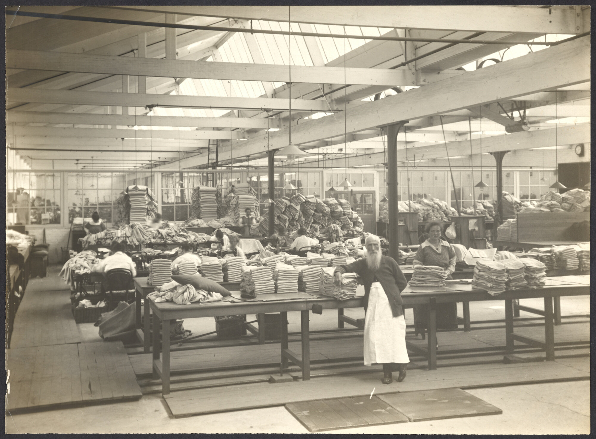 Workers in finishing workshop