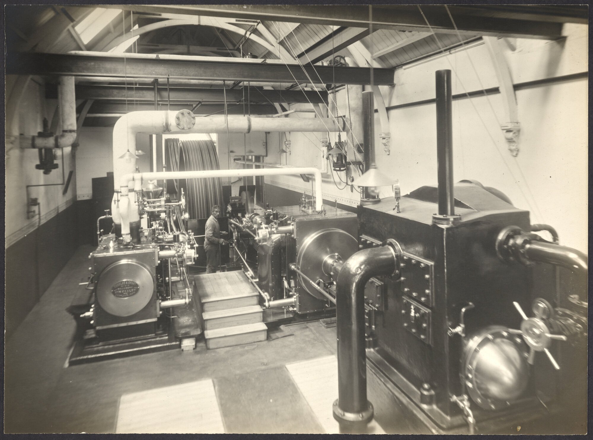 Machinery in engine room