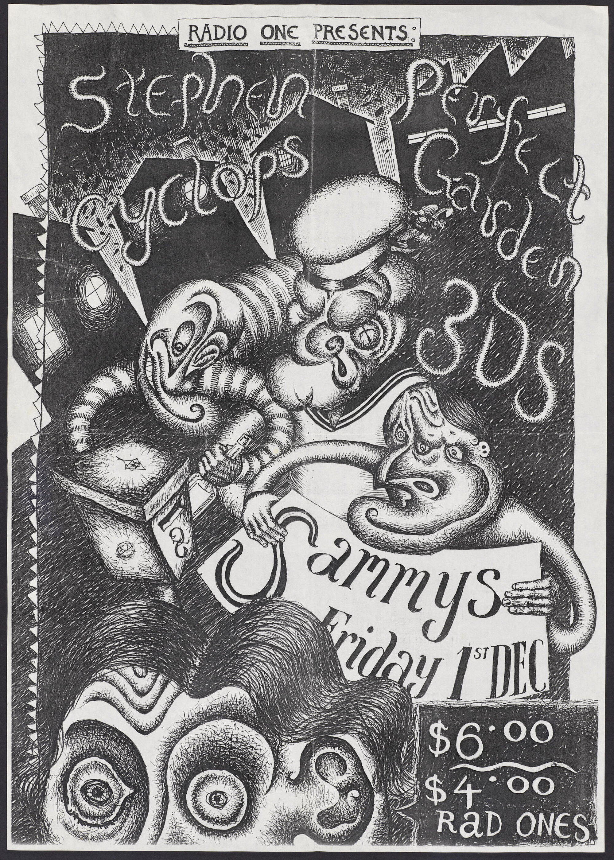 "Radio One Presents: Stephen Perfect Garden Cyclops 3DS Sammys Friday 1st Dec"