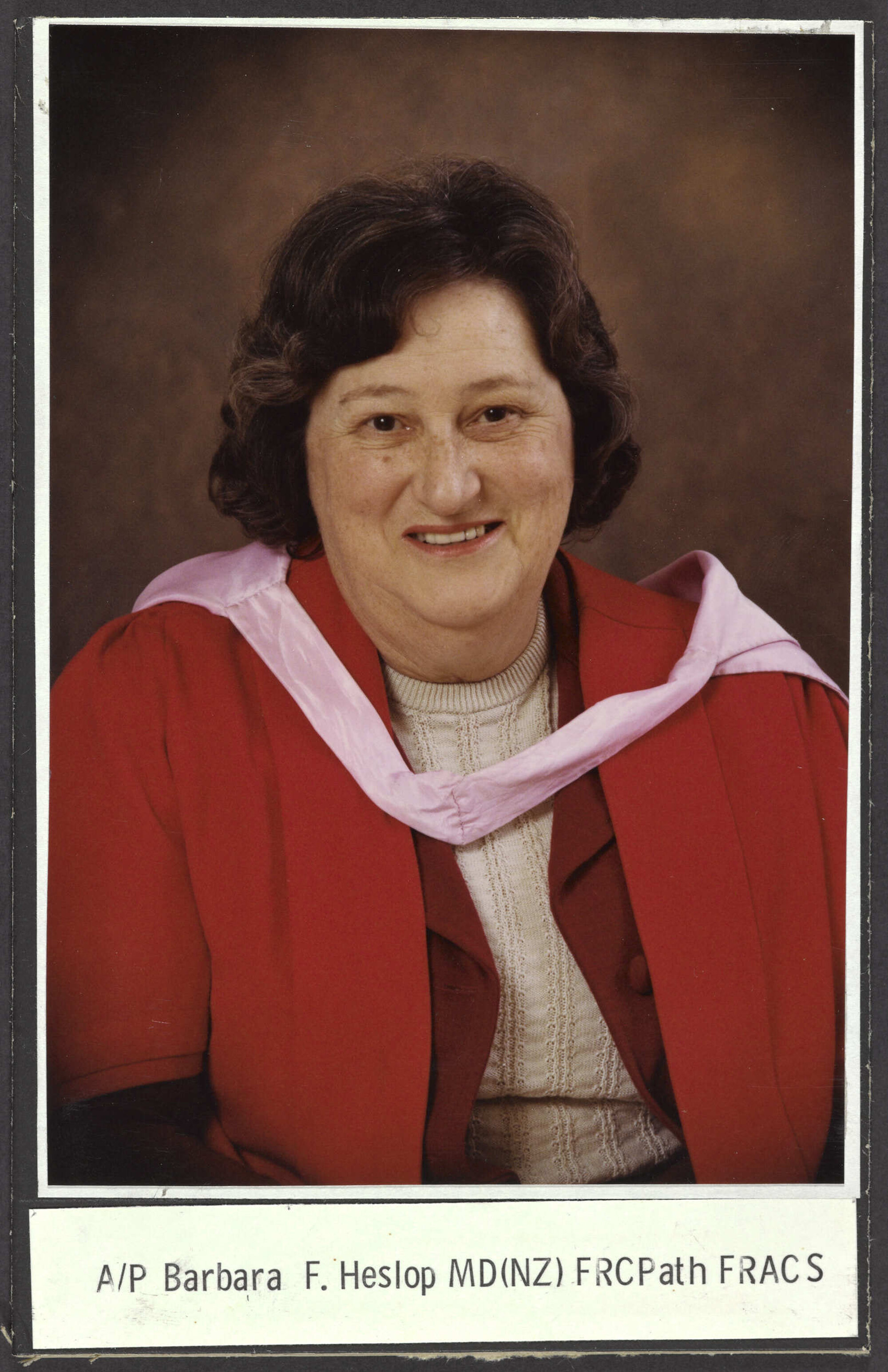 Associate Professor Barbara F. Heslop