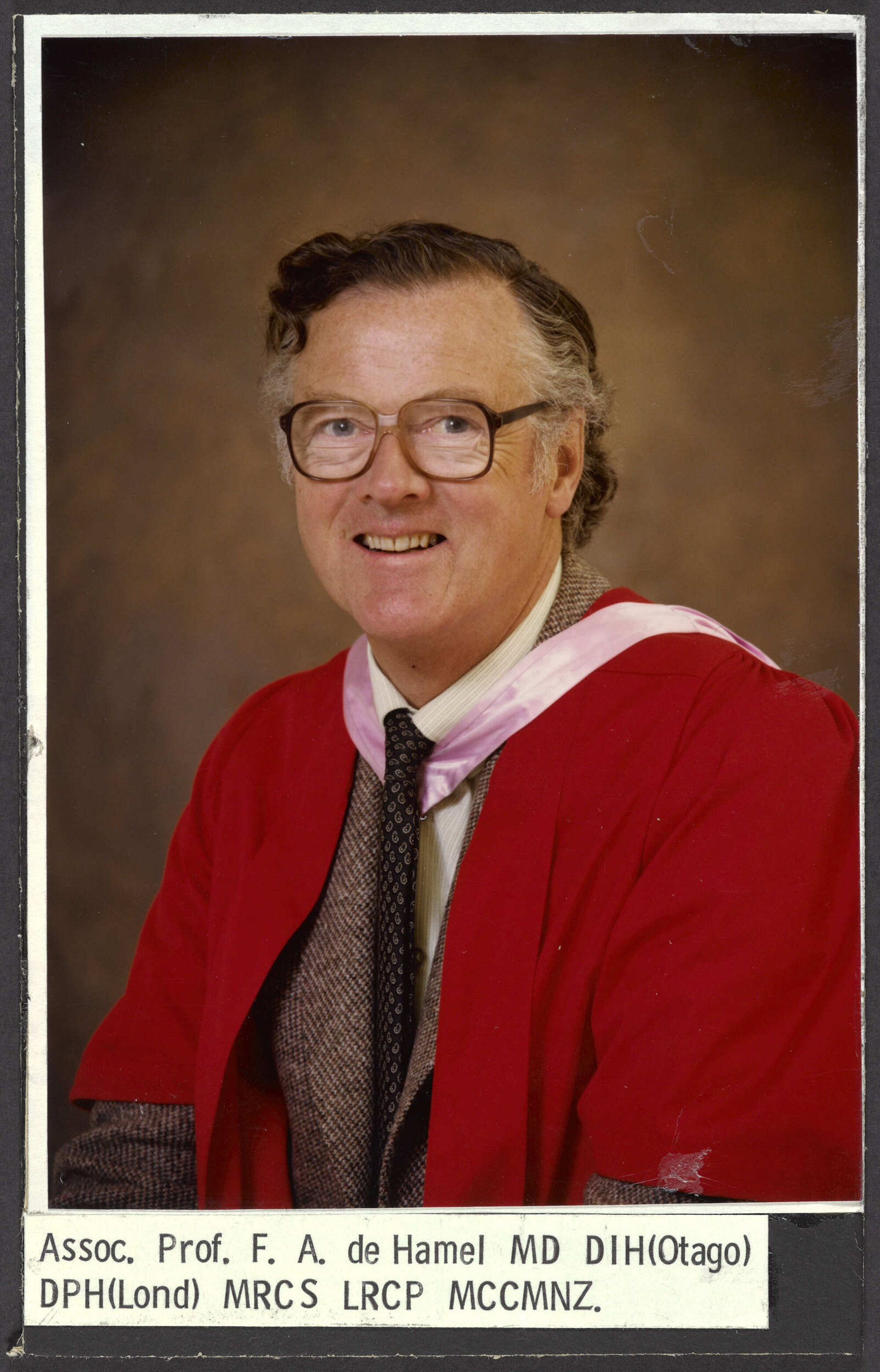 Associate Professor F.A. de Hamel