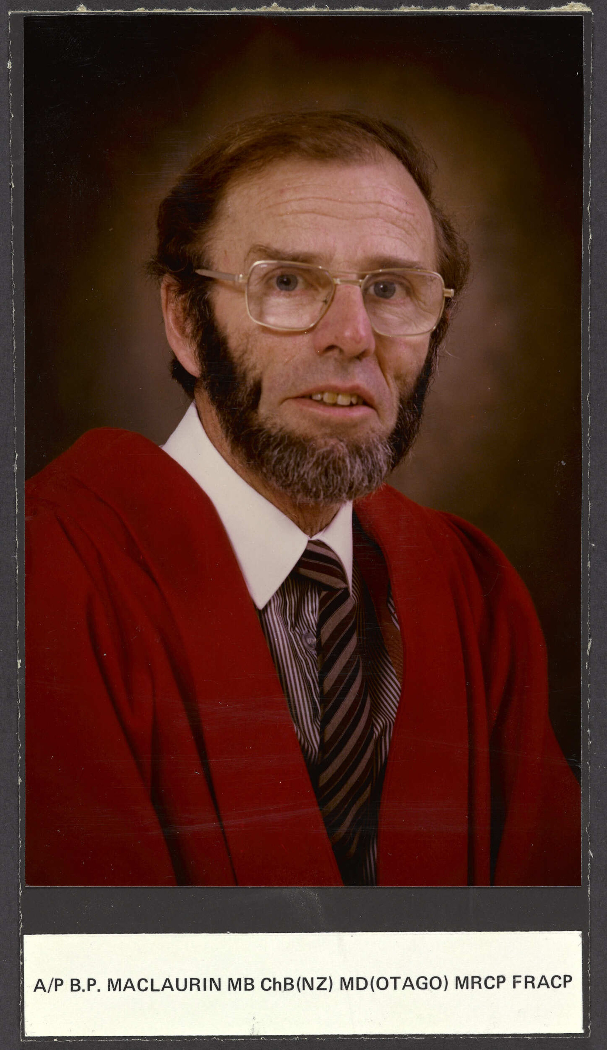 Associate Professor B.P. Maclaurin