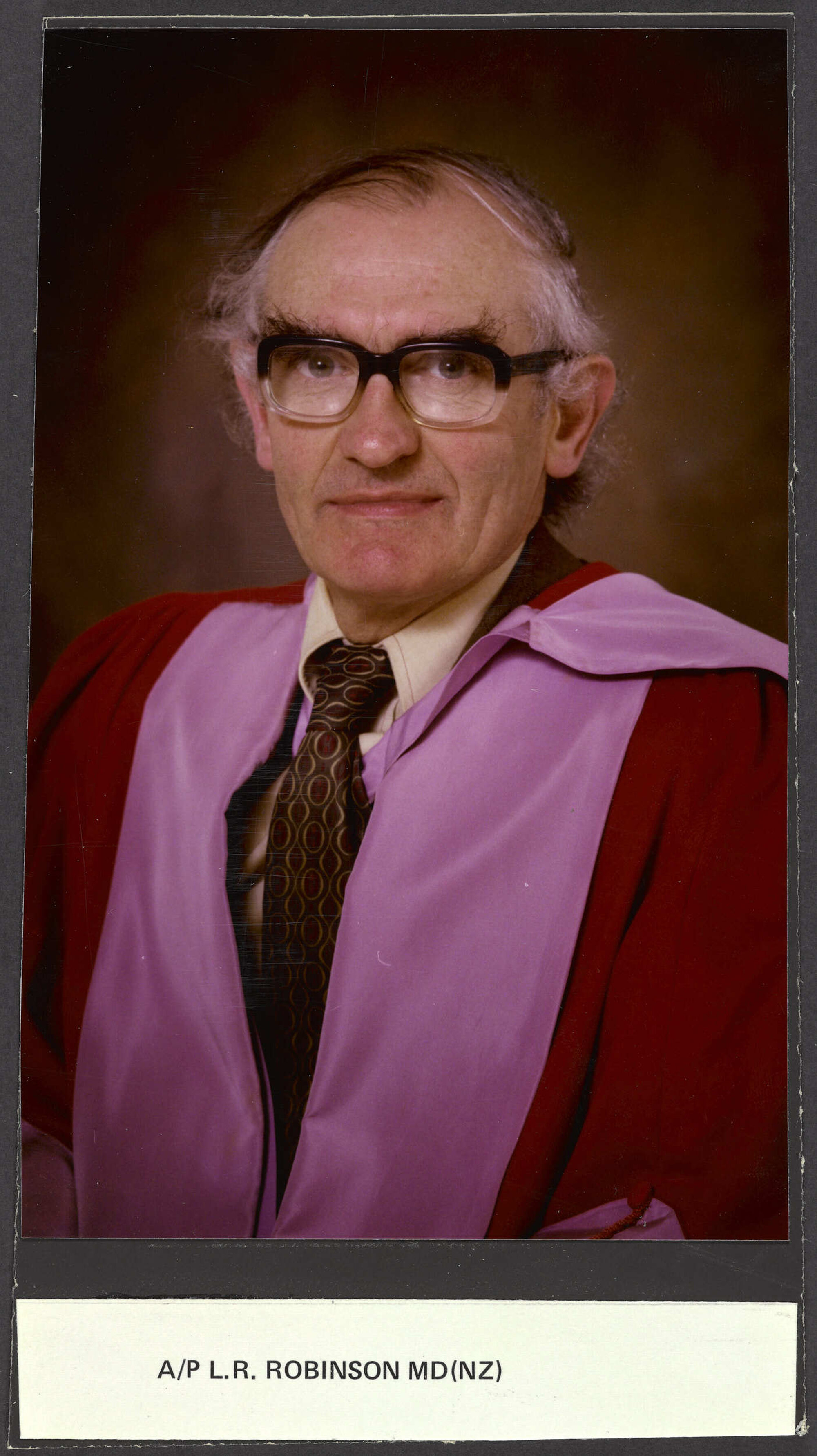 Associate Professor L.R. Robinson