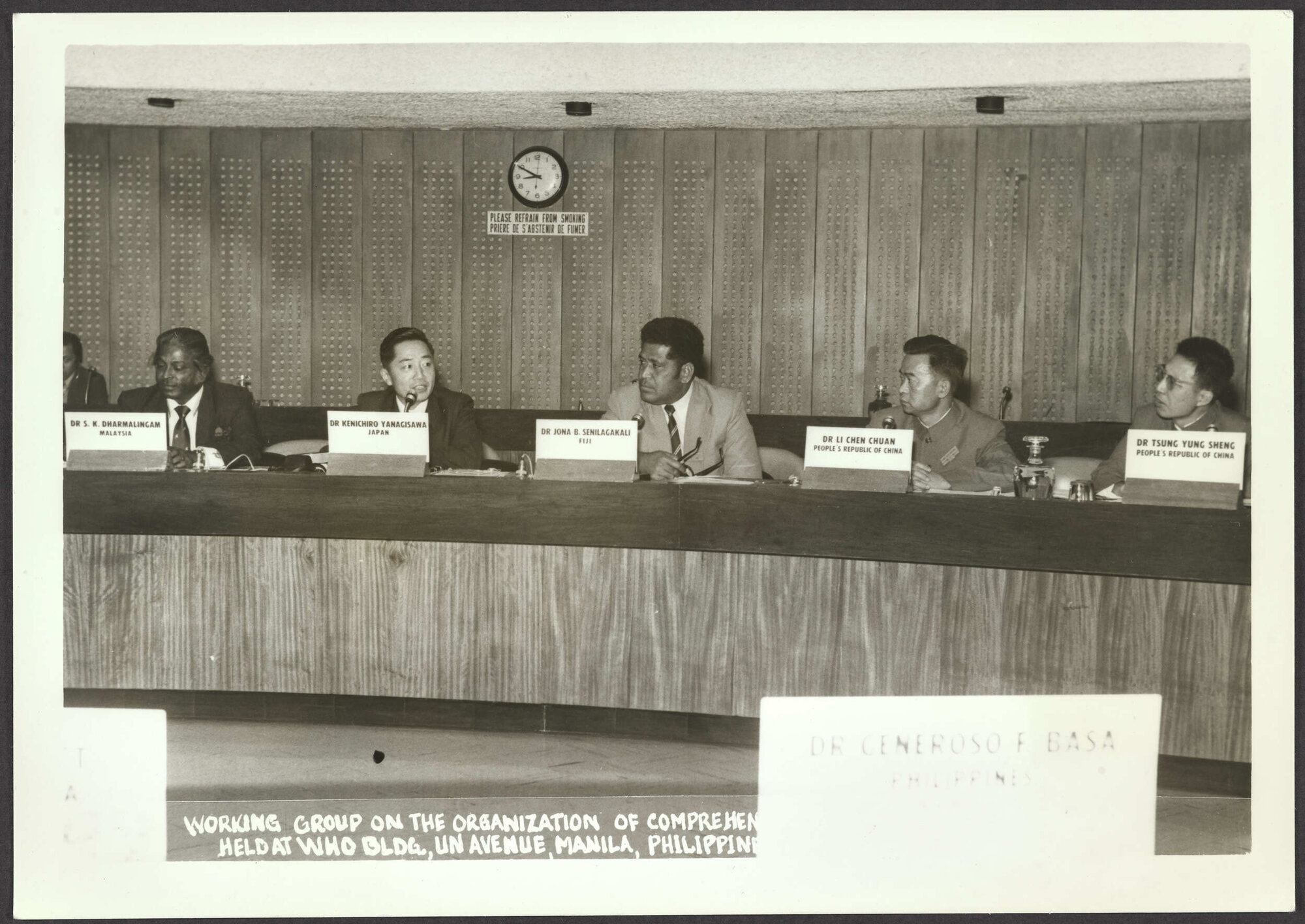 Working Group on the Organization of Comprehensive Cancer Control Programmes