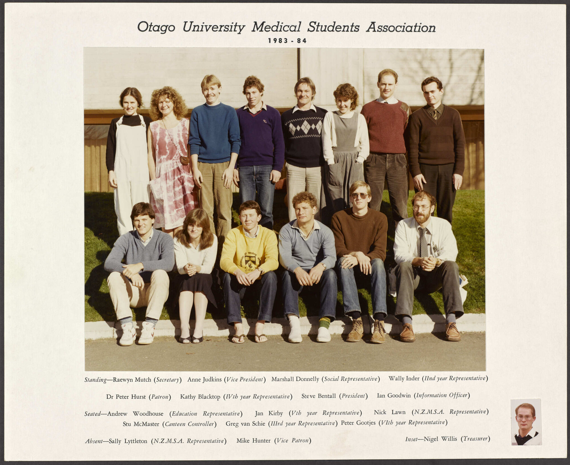 Otago University Medical Students Association Executive 1983-1984