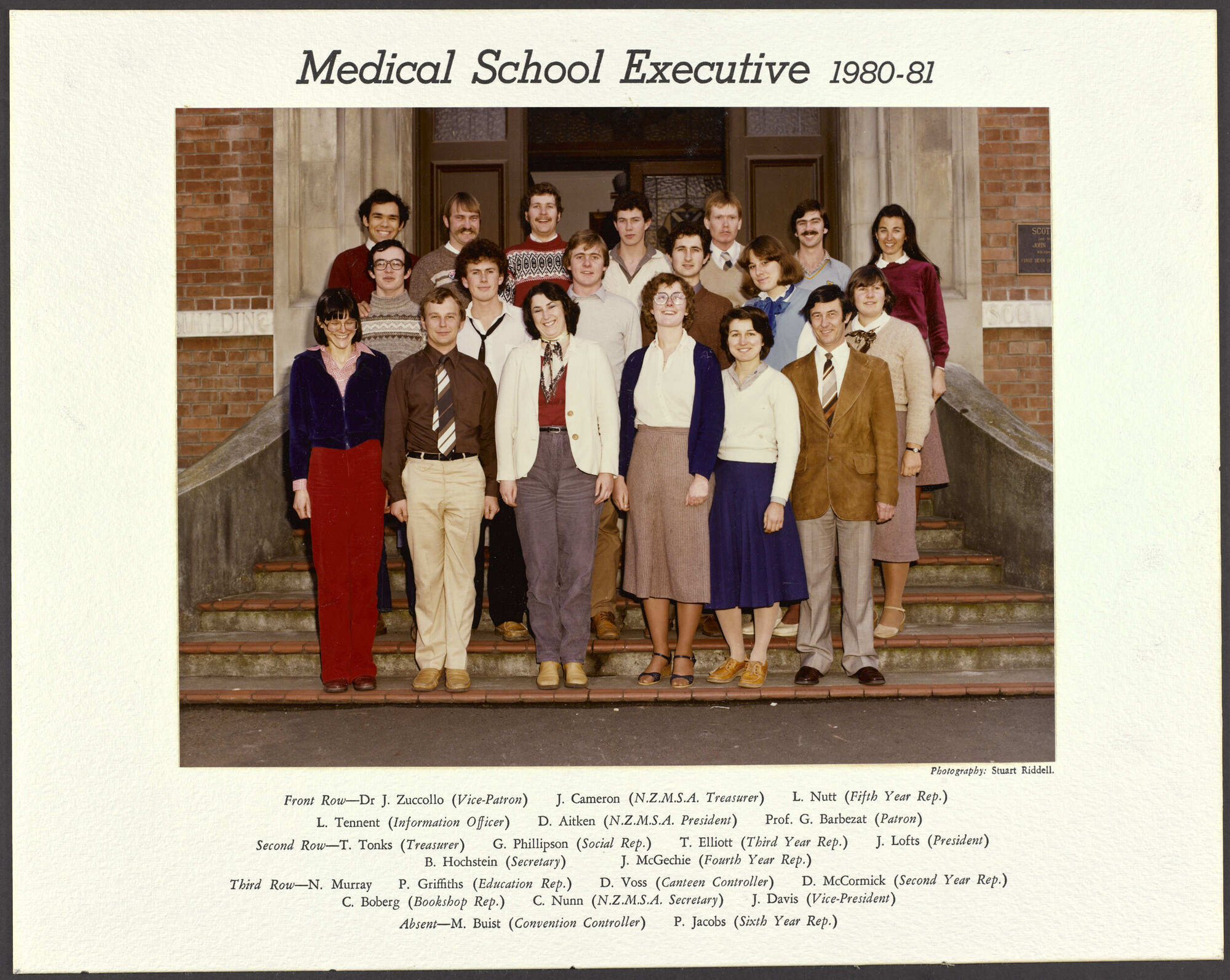 Medical School Executive 1980-81