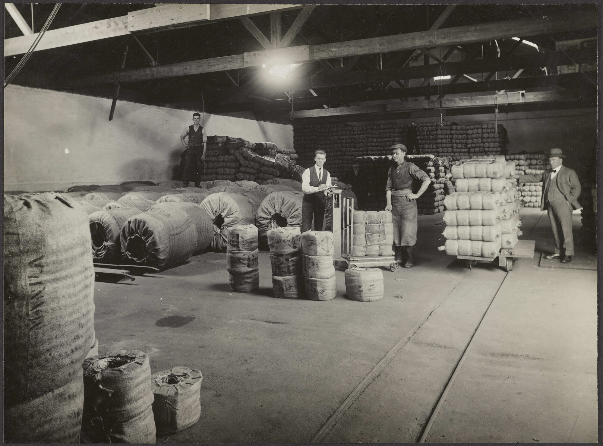 Warehouse interior at Donaghy's rope and twine factory