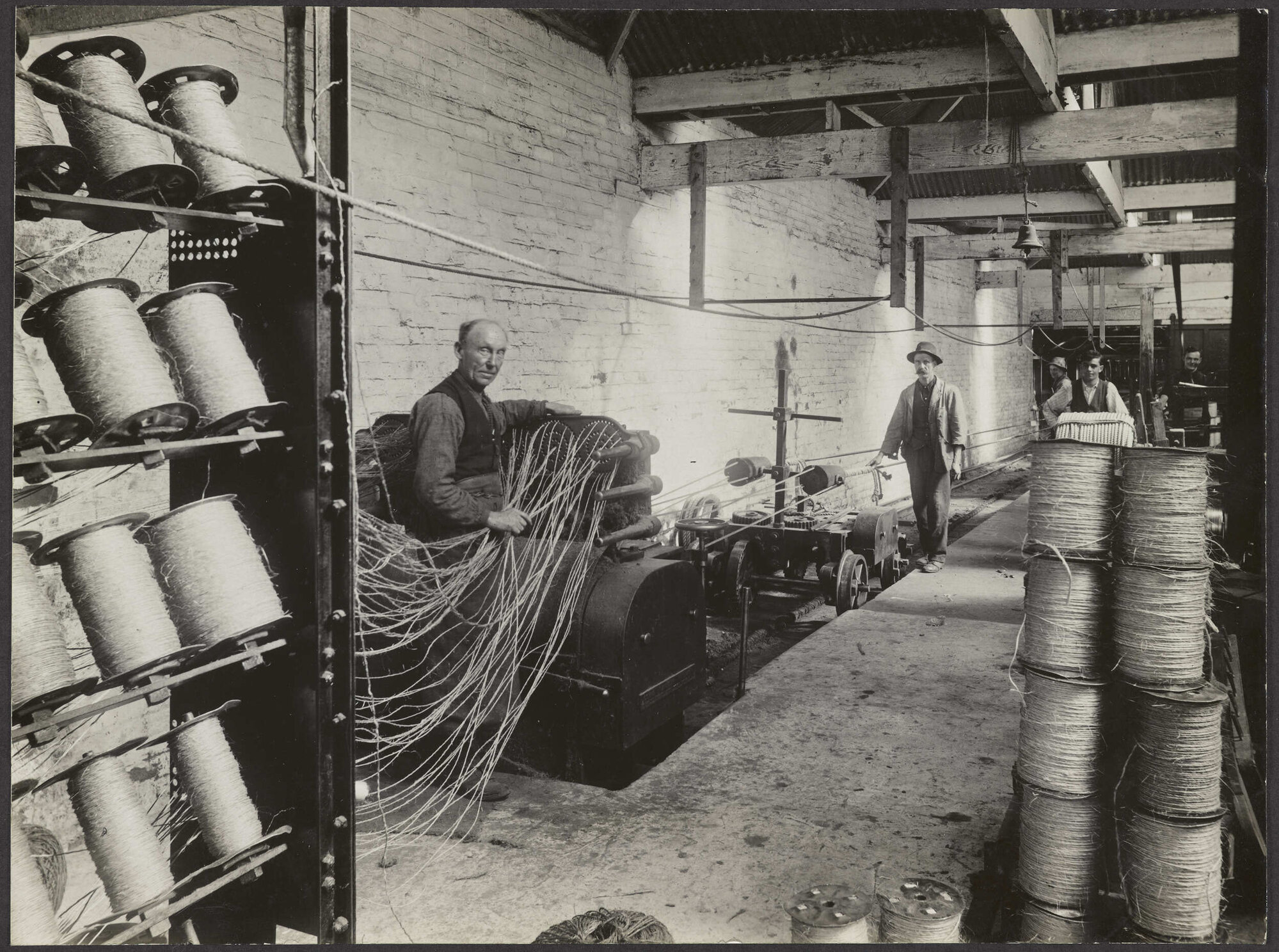 Twine manufacture at Donaghy's factory