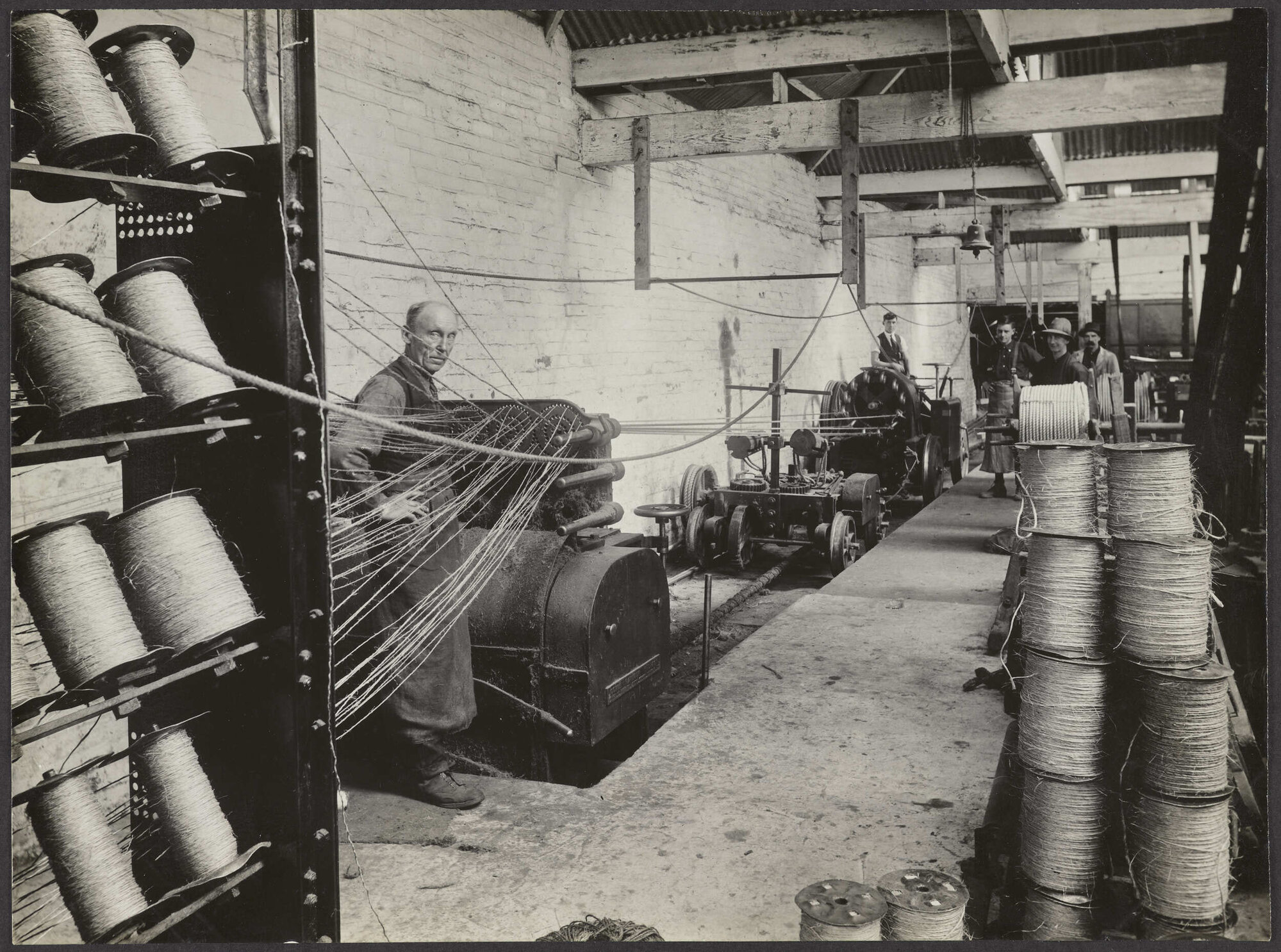 Twine manufacture at Donaghy's factory