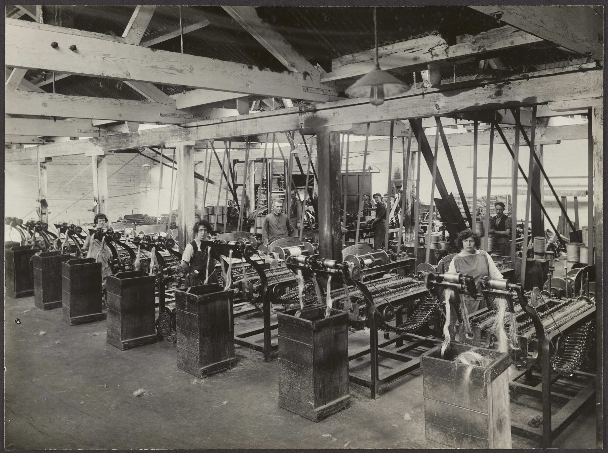 Workers and machinery inside Donaghy's factory
