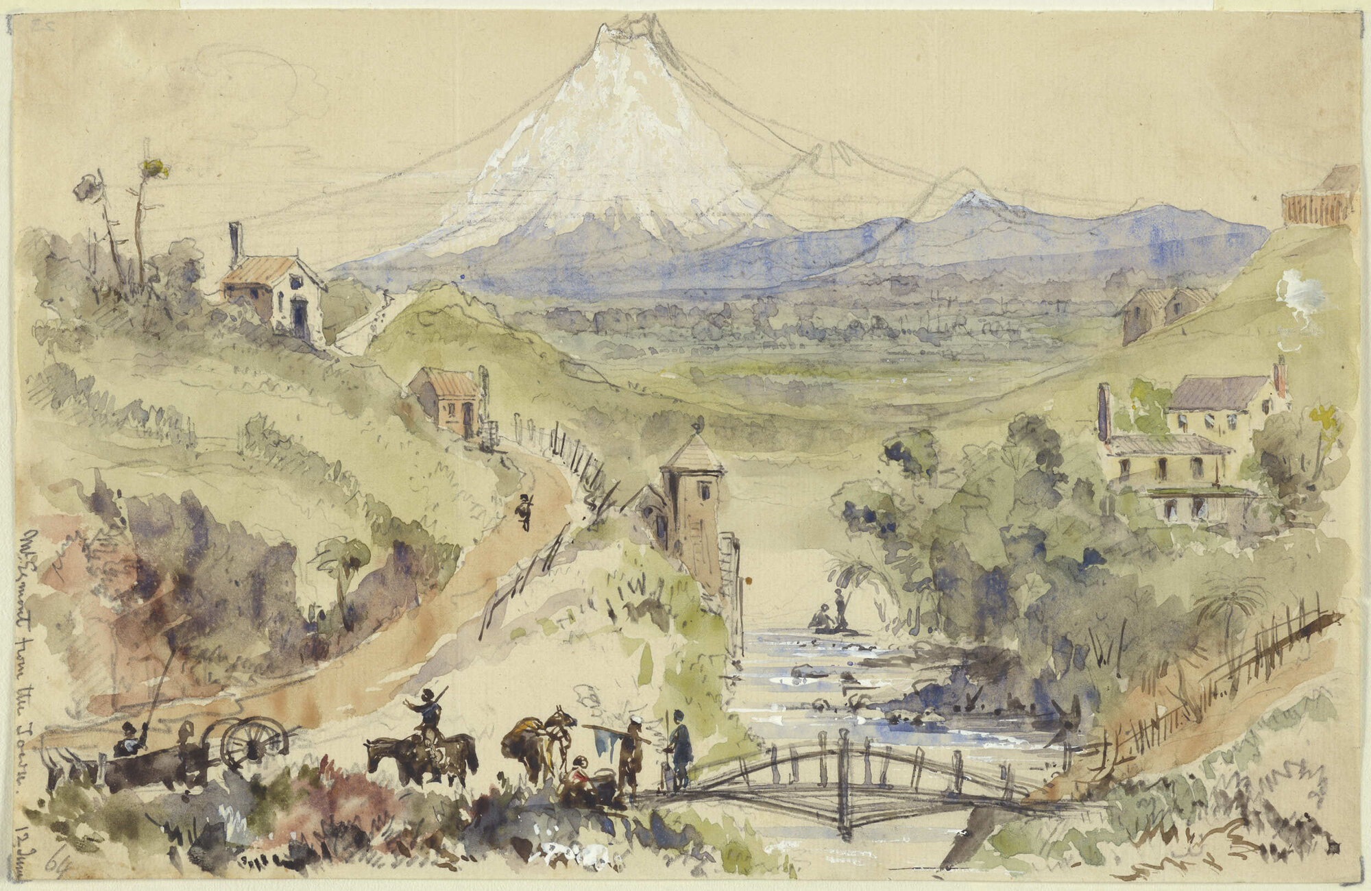 Mount Egmont from the town