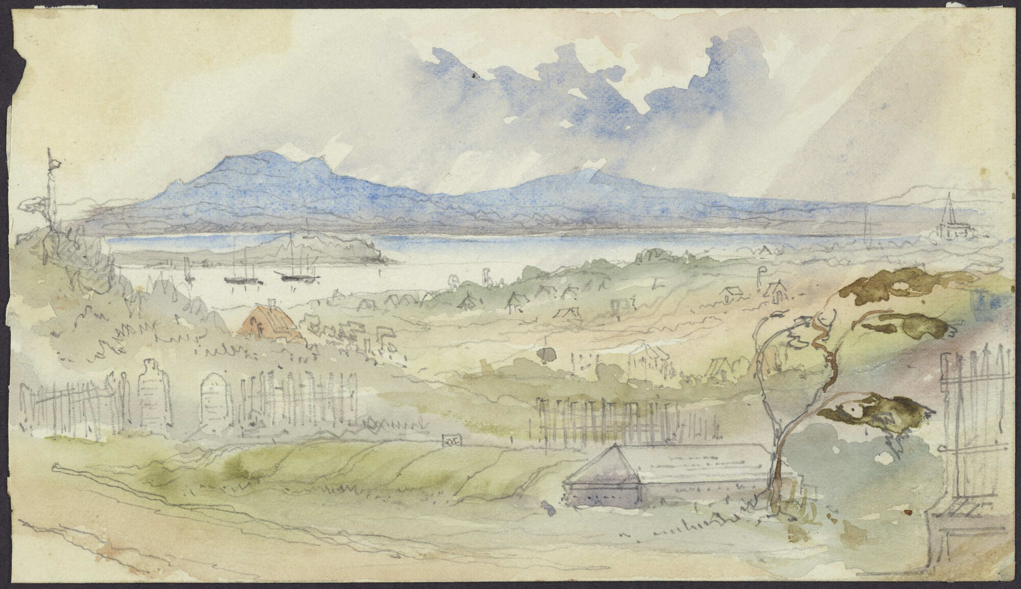 The cemetery at Auckland