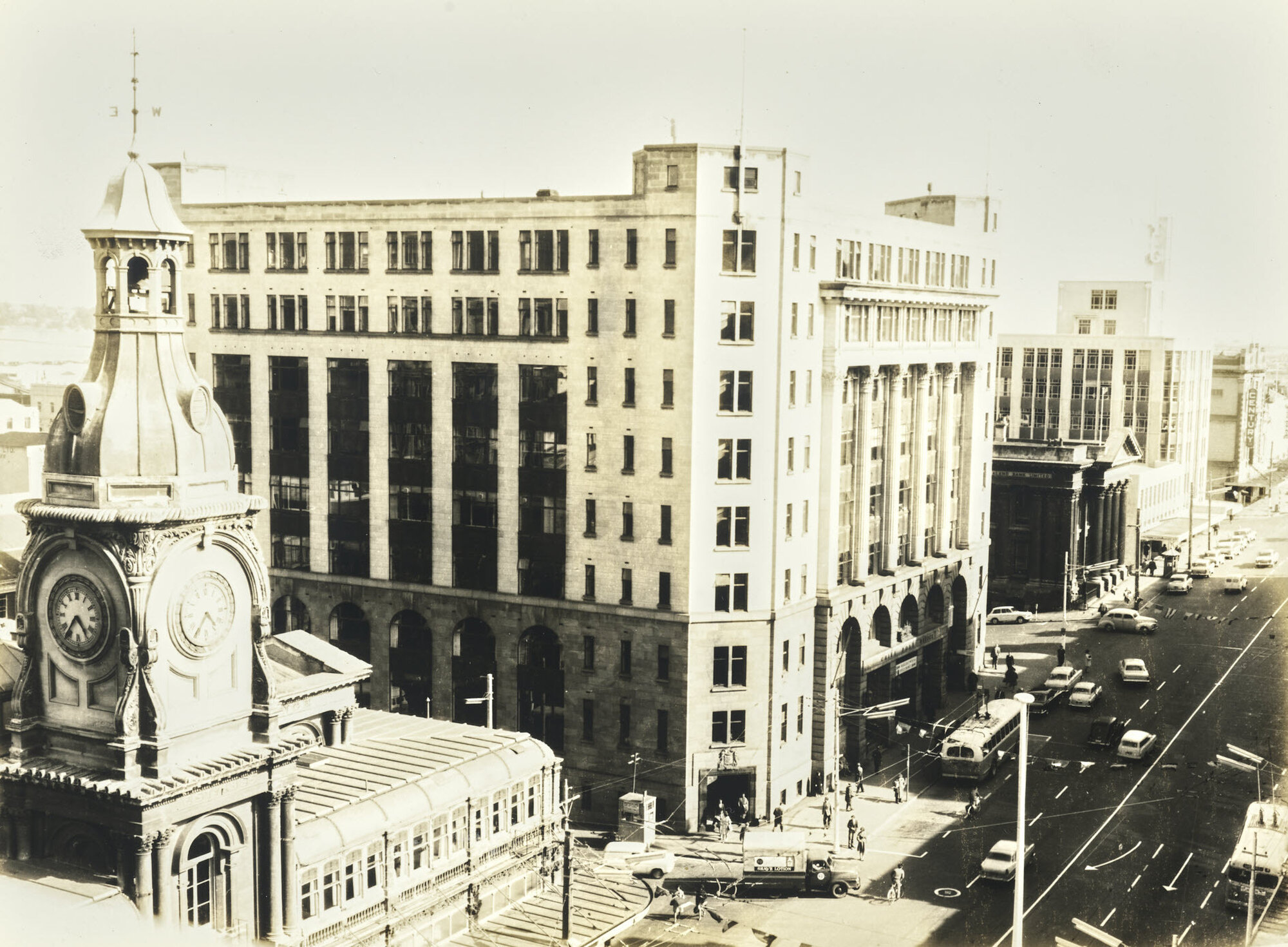 Stock Exchange tower and Chief Post Office