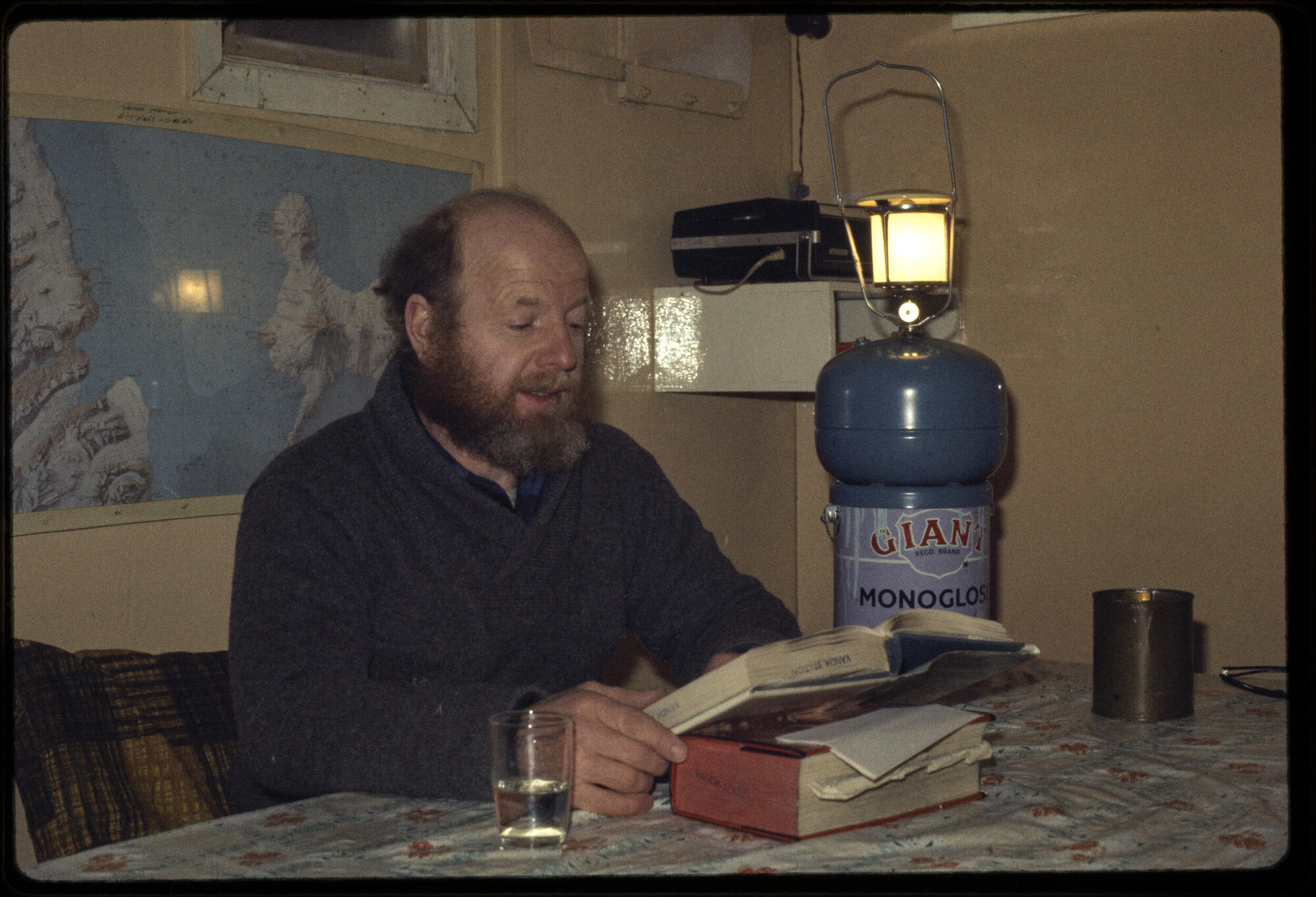 Lowe reading by gaslight