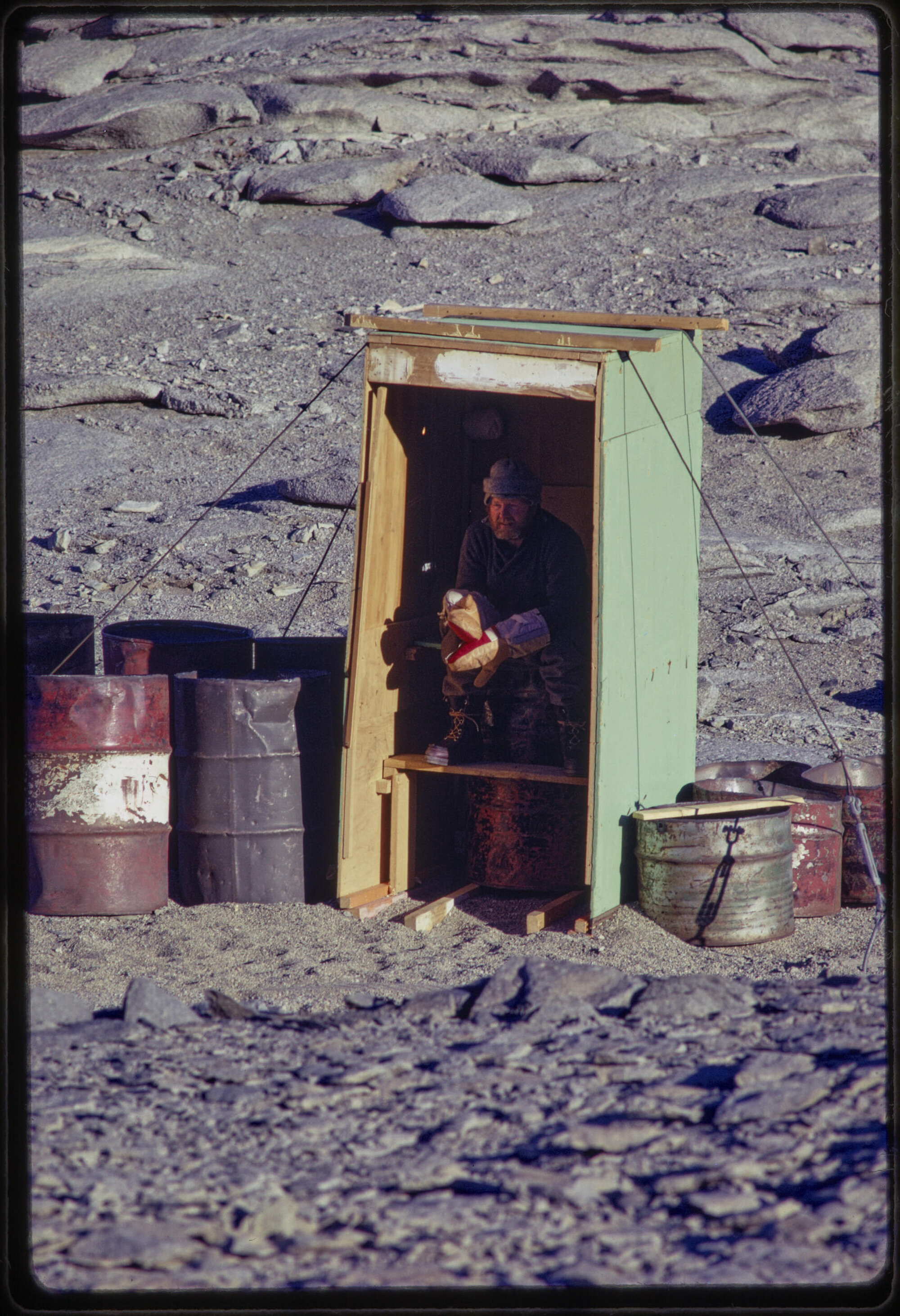 The loo, and drums to be disposed of out of the valley in early summer