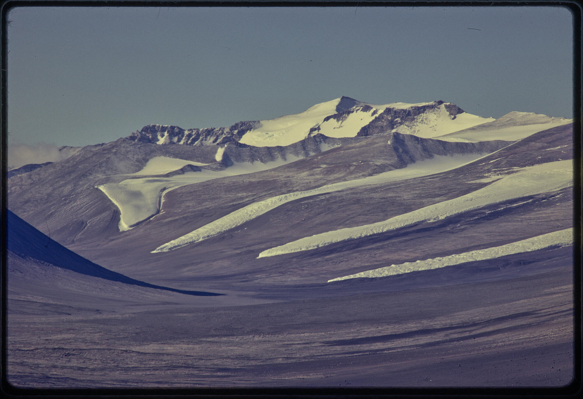 Alpine glaciers on south side of valley