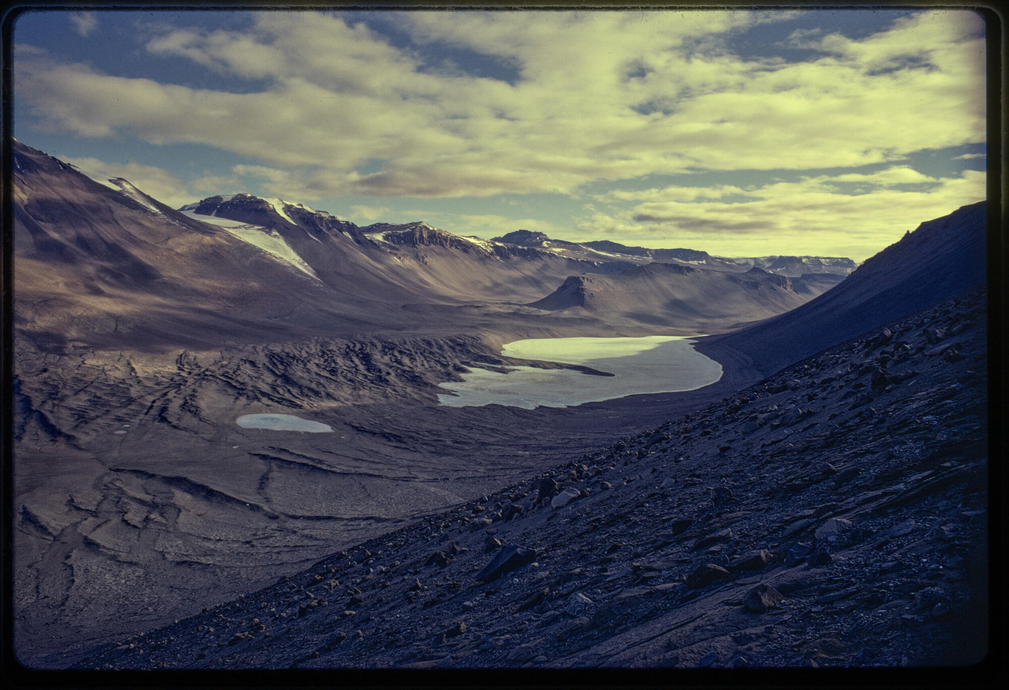 The Wright Valley with Lake Vanda, and the Dais beyond