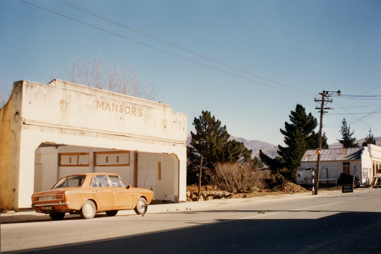 Mansor's Drapers during demolition, Main Street, Cromwell