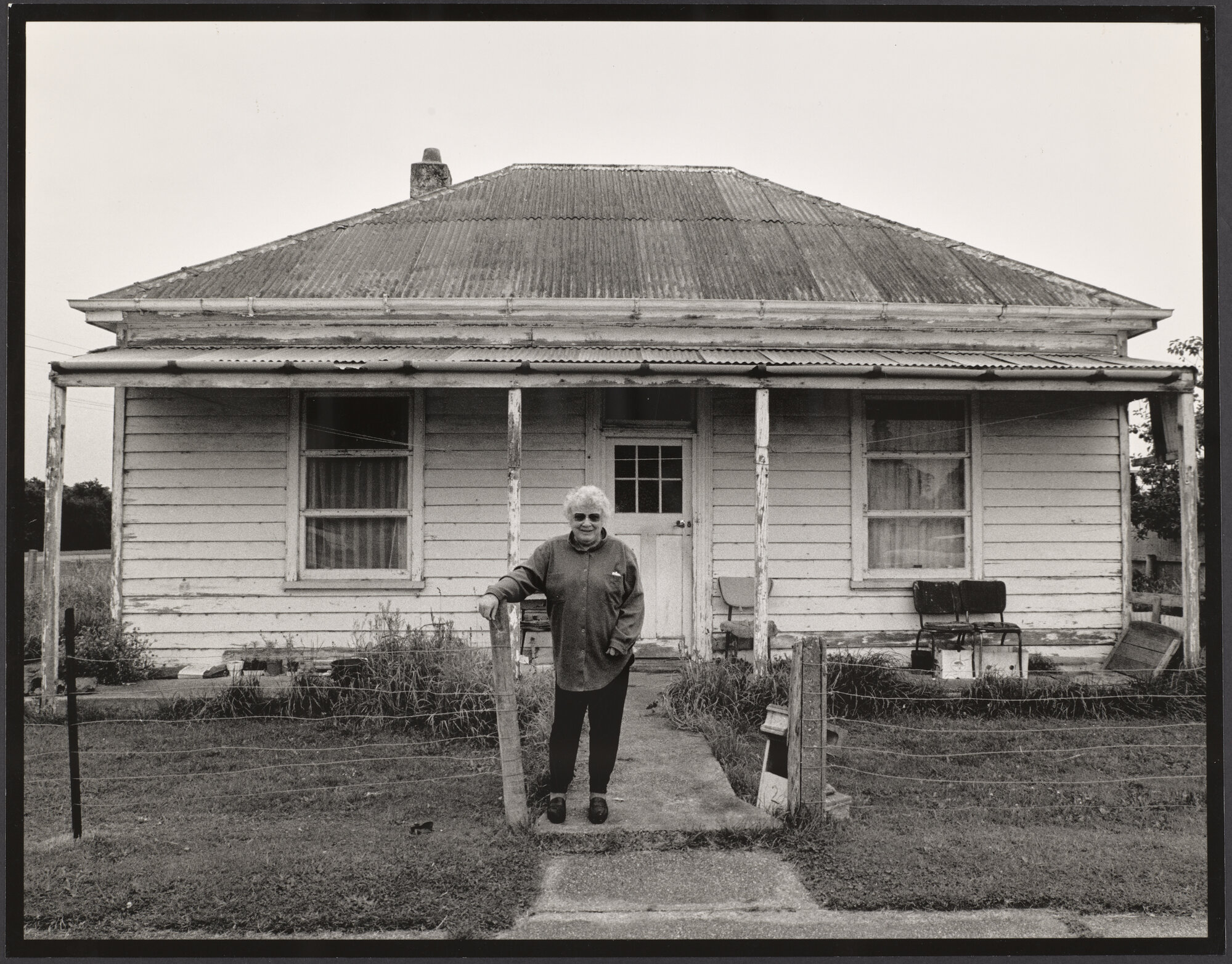 Janet Frame at the family home, Wyndham