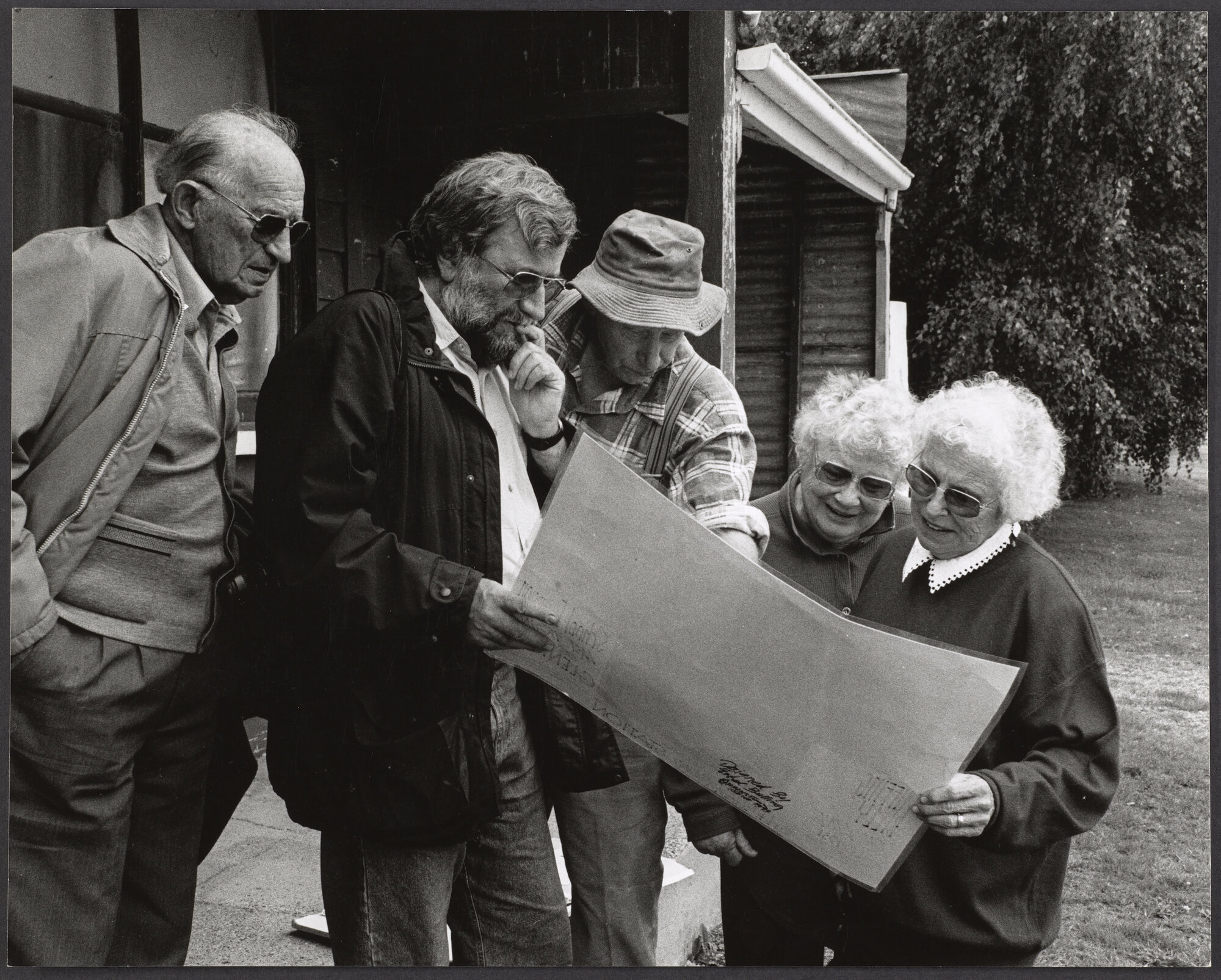 Wilson, Michael King, local farmer, Janet and June, Glenham