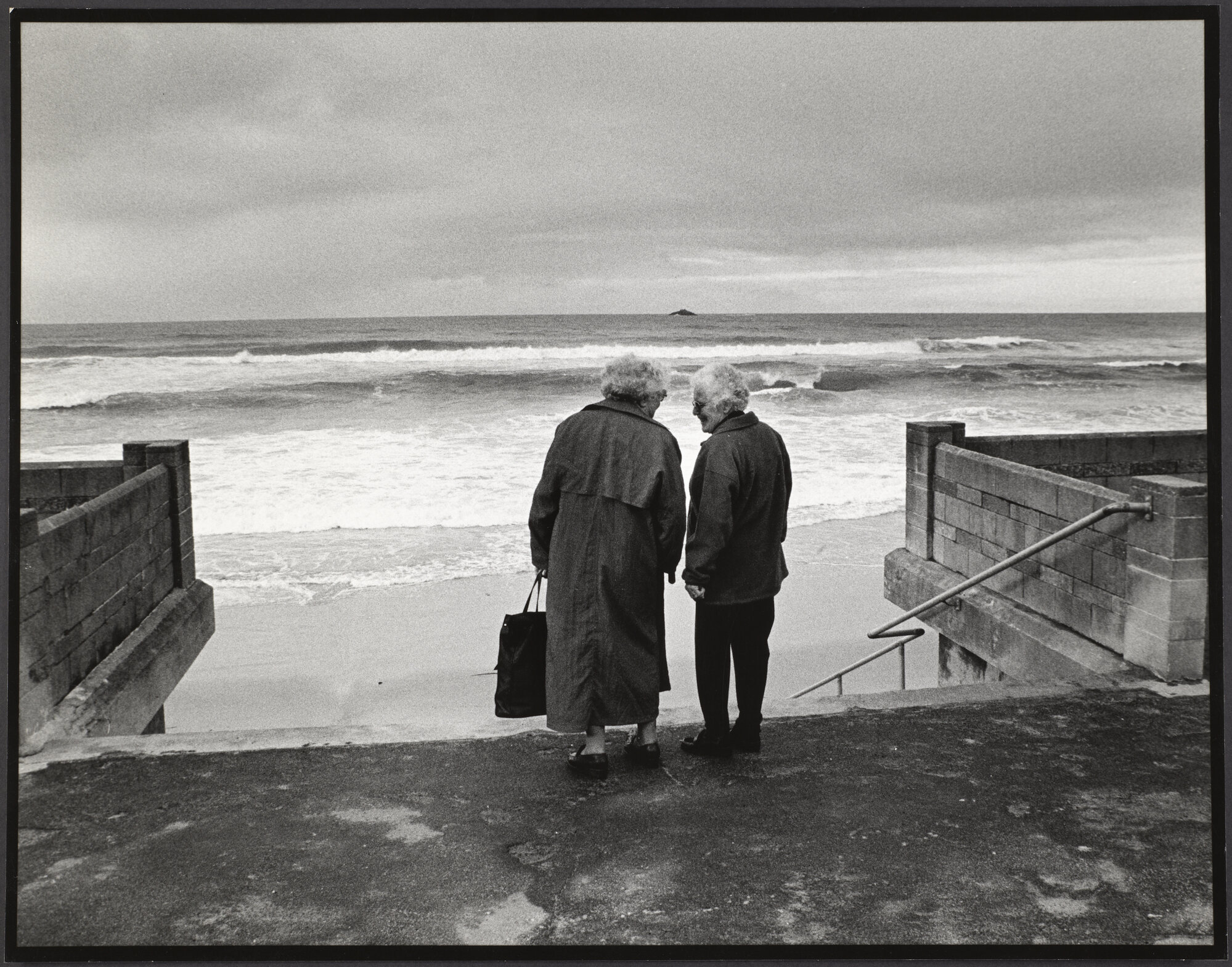 Janet Frame and June Gordon at St Clair