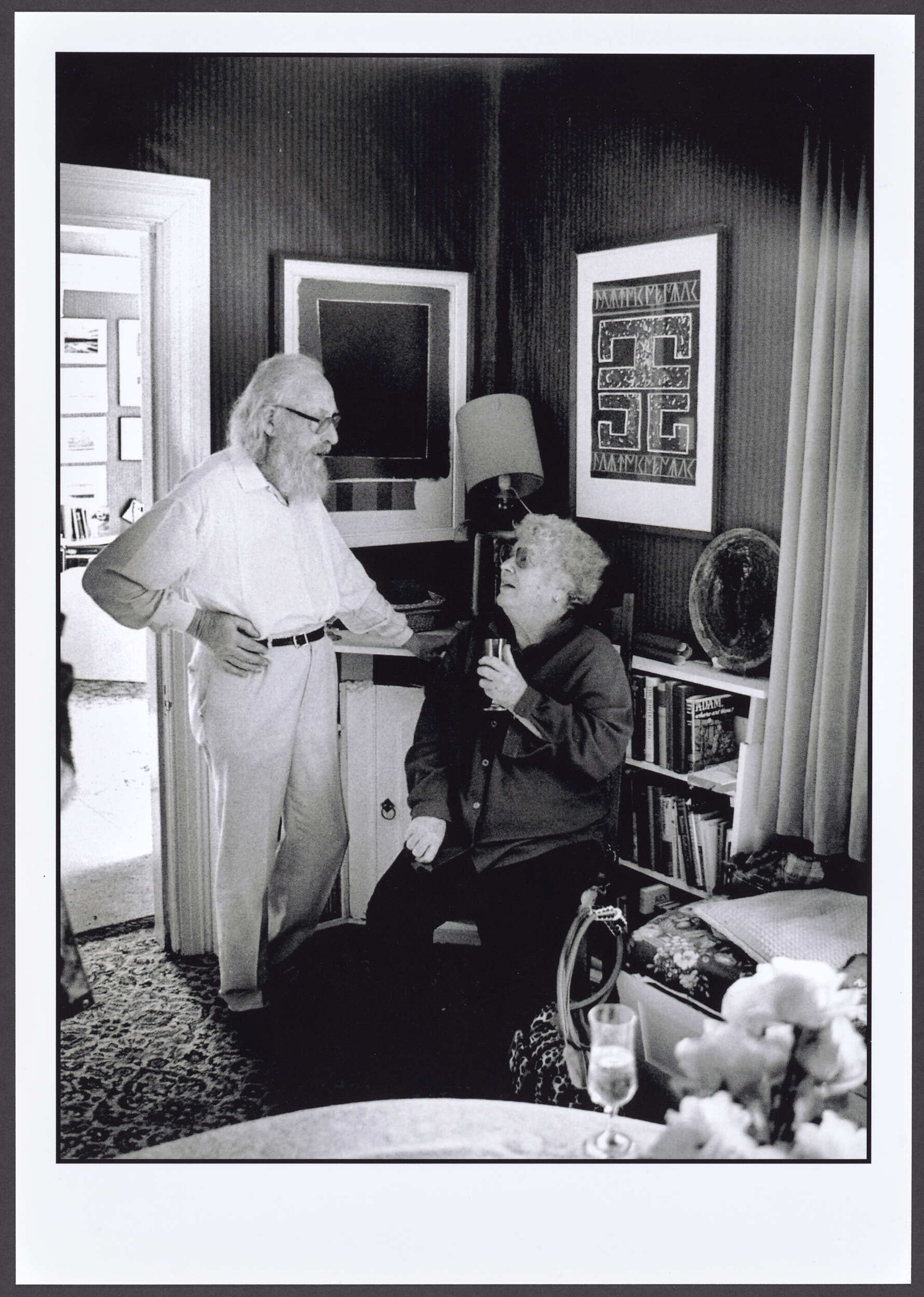 Patric Carey and Janet at his place for lunch, Gore