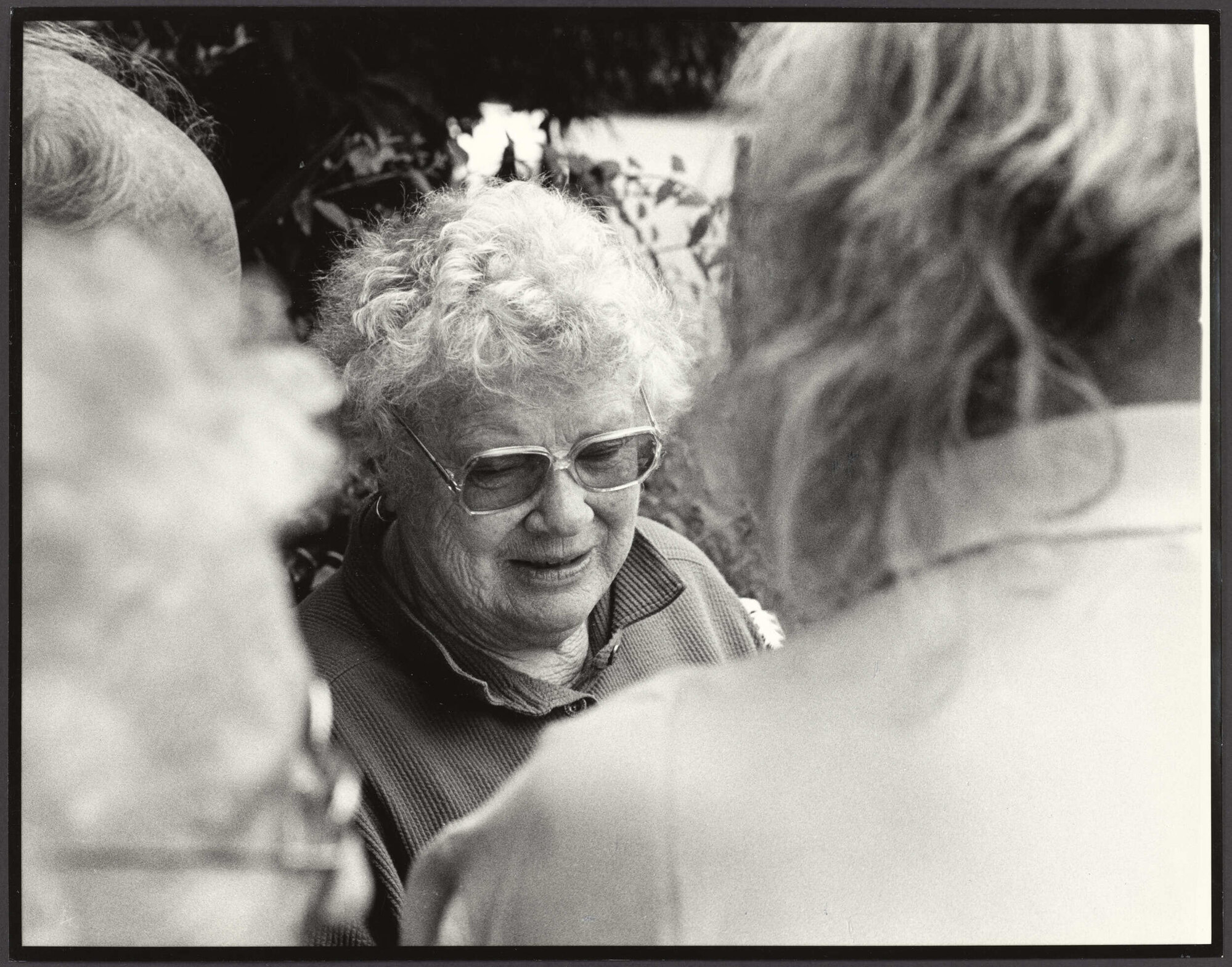 Janet in Patric Carey's garden, Gore