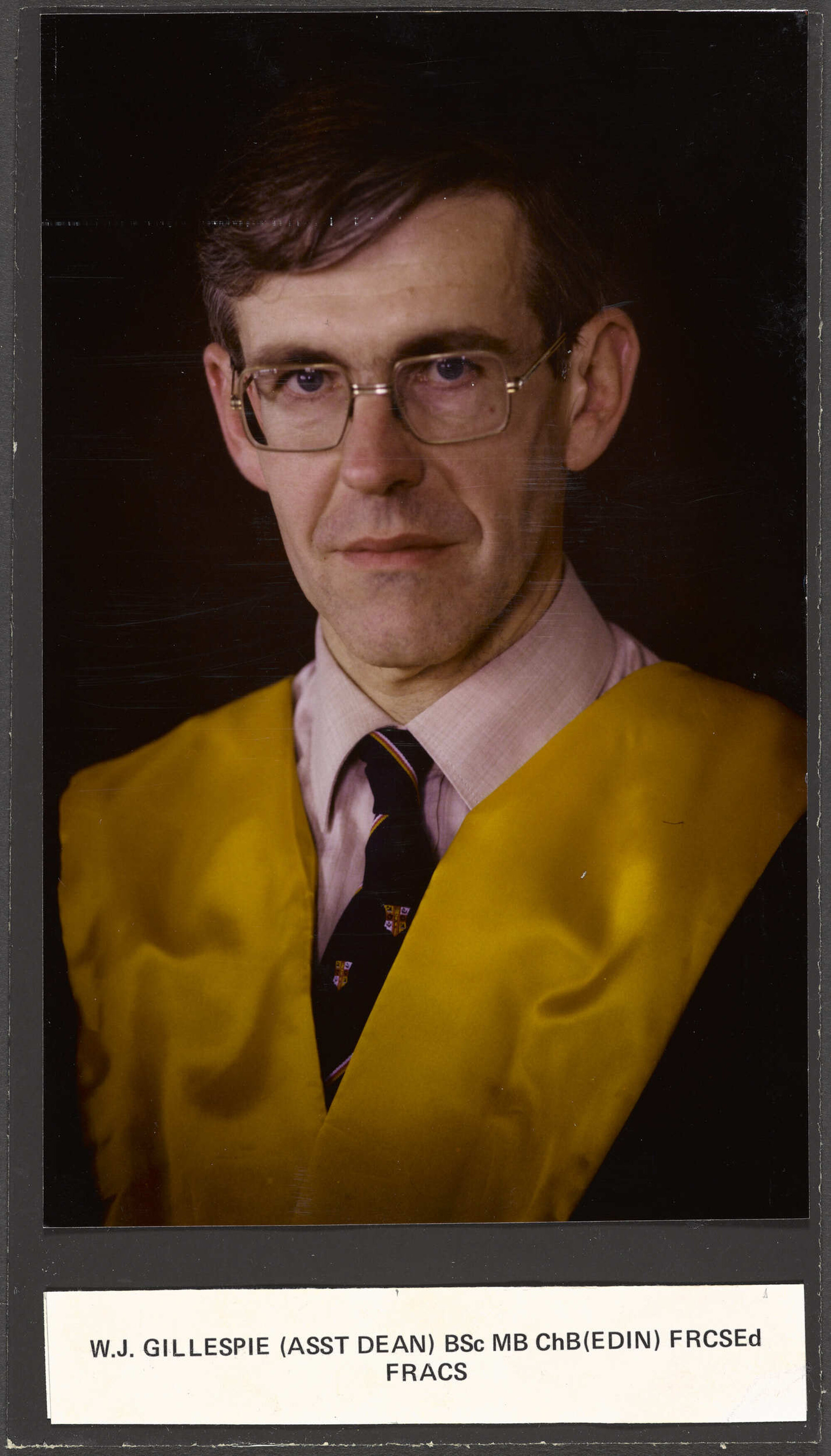 Assistant Dean W.J. Gillespie 