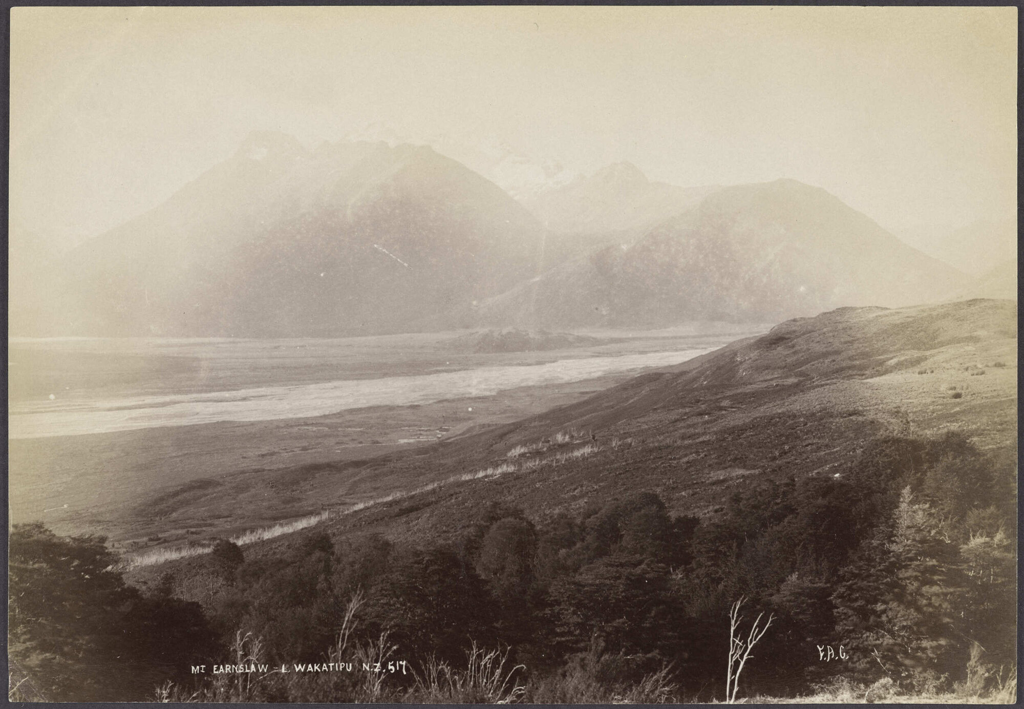 Mount Earnslaw, Lake Wakatipu N.Z.