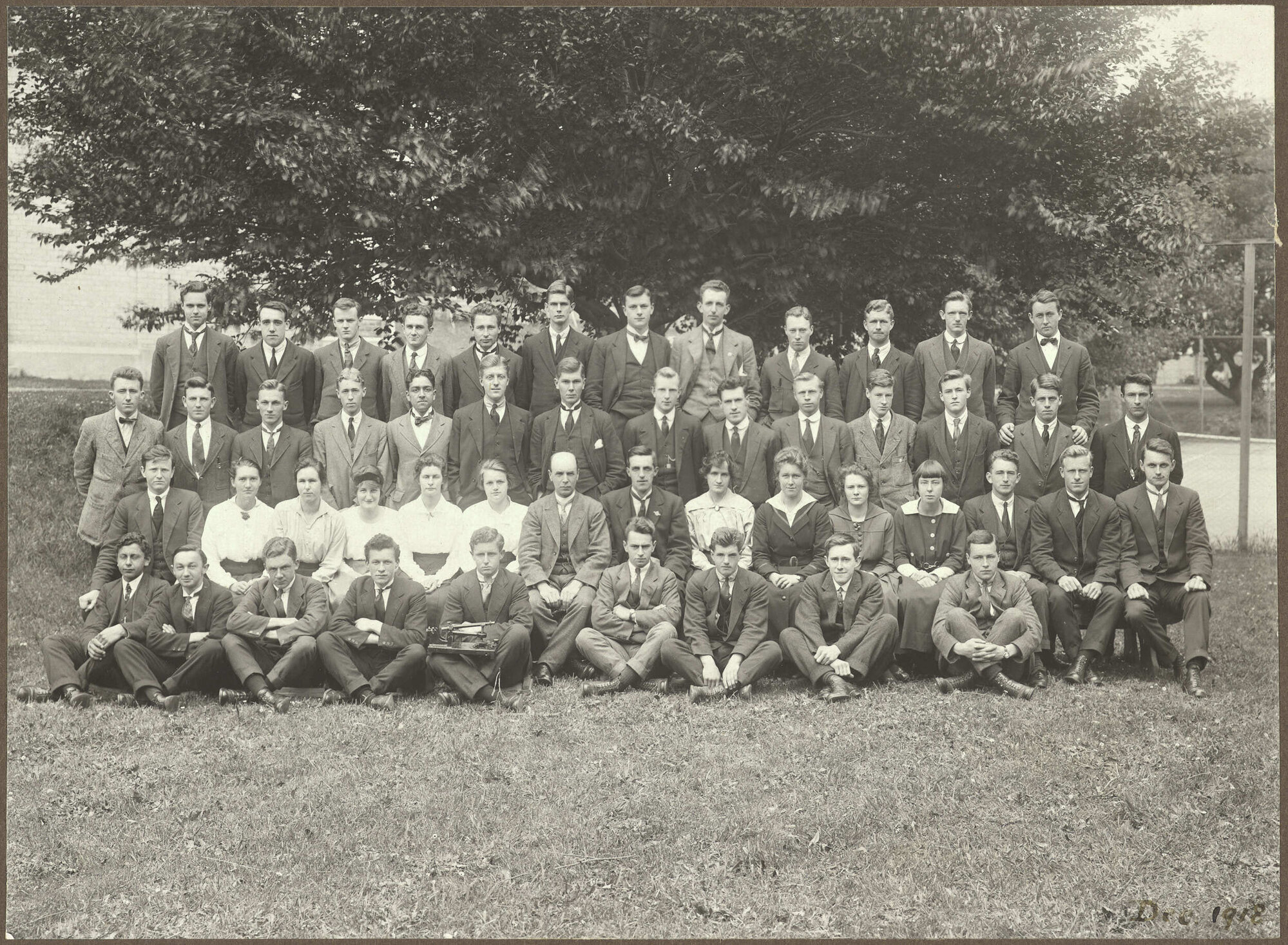 Medical students with Professor Malcolm